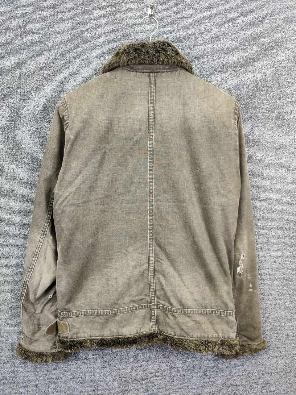 Johnbull Vintage John Bull Kojima Japan Denim Shearling Fur Jacket Size US L / EU 52-54 / 3 - 6 Thumbnail