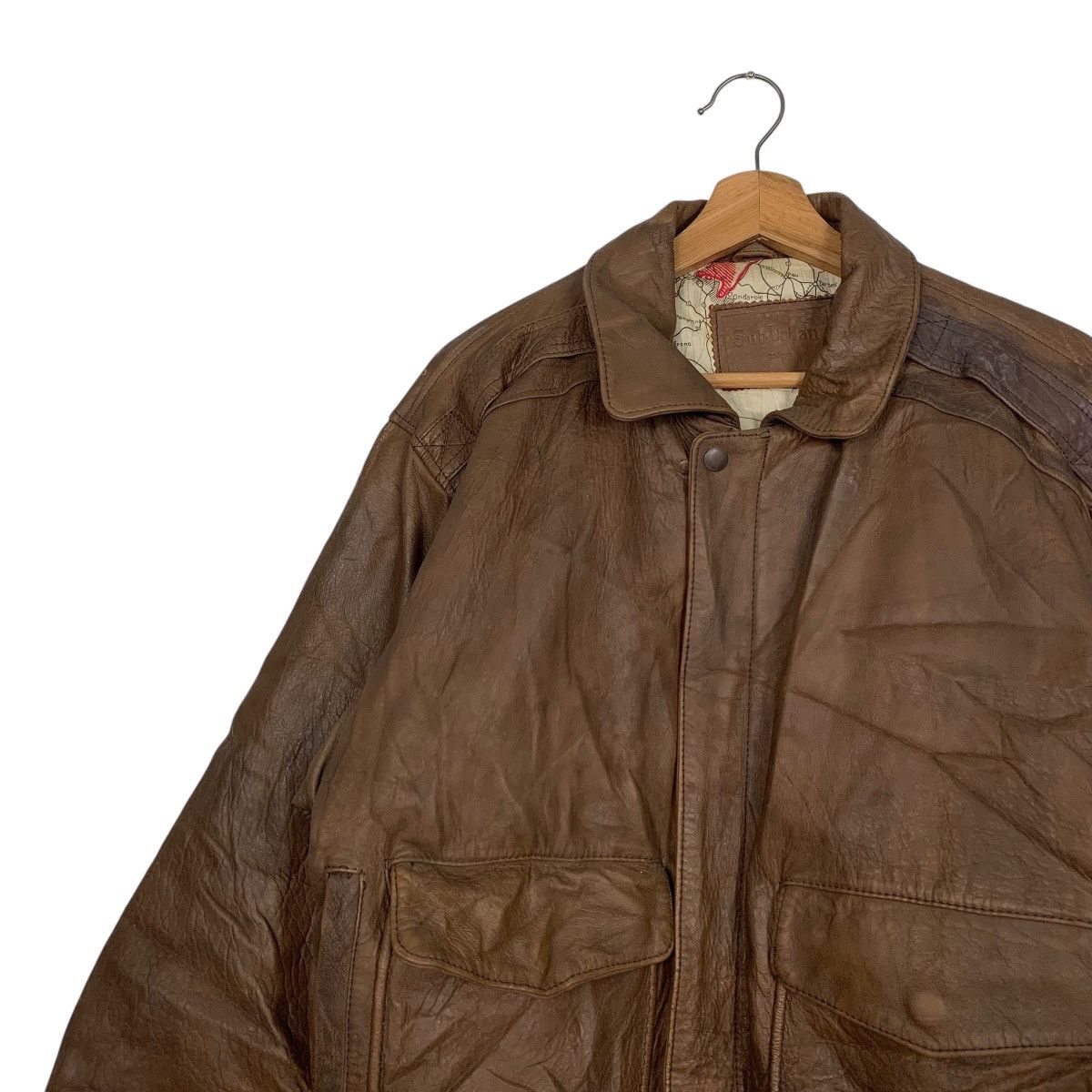 Japanese Brand Japanese Brand Sub Urban Tokyo Military Leather Jacket Size US M / EU 48-50 / 2 - 6 Thumbnail