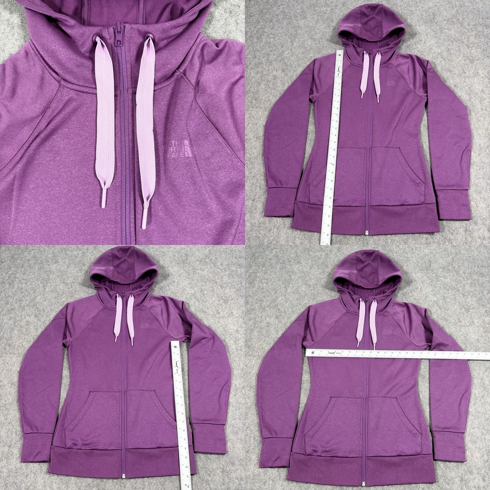 The North Face The North Face Lined Full Zip Fleece Hooded Jacket Purple XS Women's Jacket, Purple, The North Face, Hooded, Full Zip, Fleece, XS, Women Size XS / US 0-2 / IT 36-38 - 8 Thumbnail