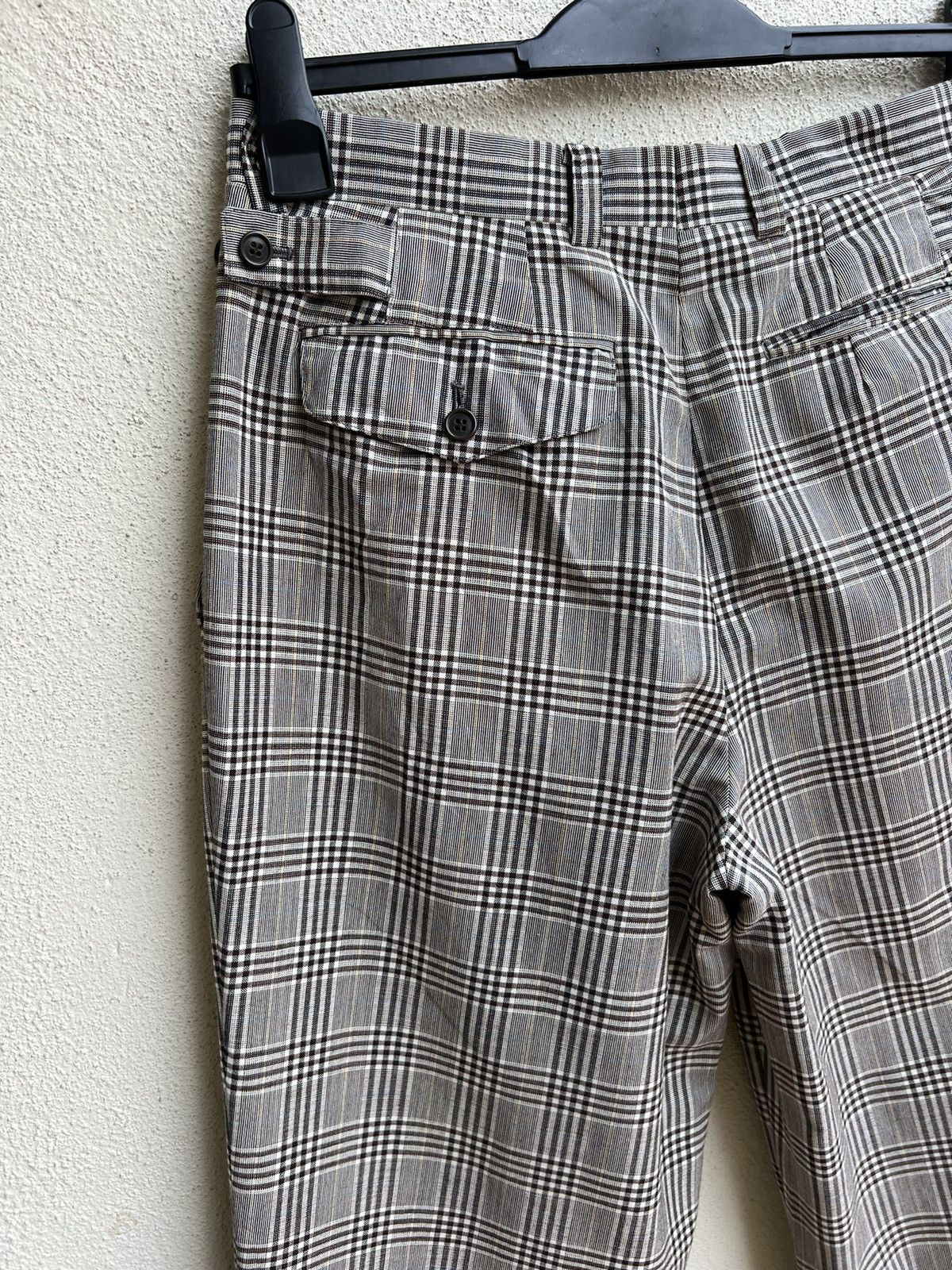 Vintage 90s Christian Dior Sports Checks Wool Trouser Pant