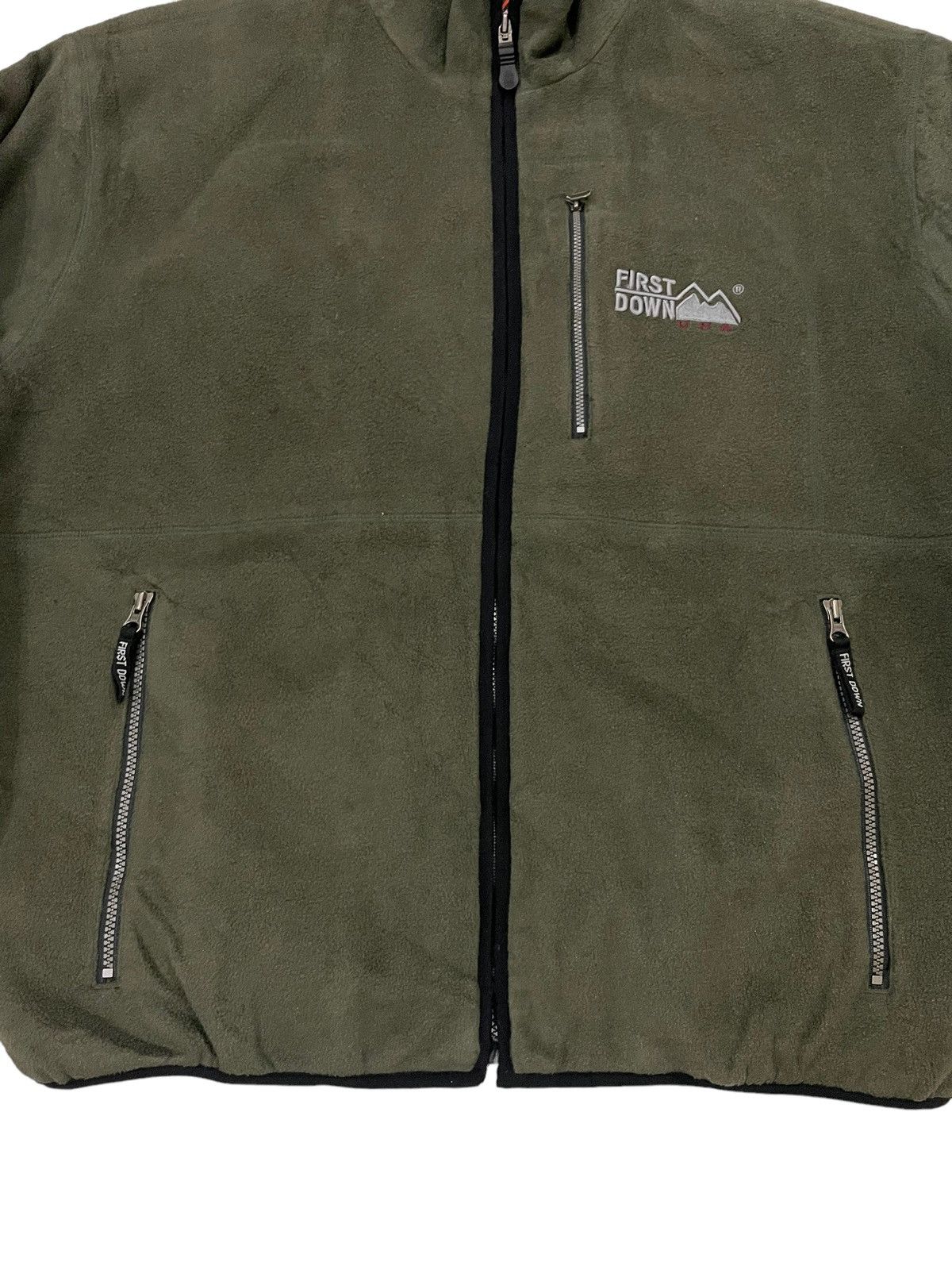 Other Y2K FIRST DOWN USA Fleece Sherpa Faux Zipped Jacket Size US XXL / EU 58 / 5 - 5 Thumbnail