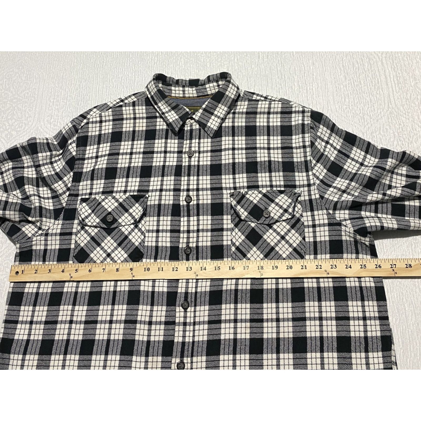 Vintage Anchorage Expedition Flannel Shirt Mens 2XL Black Plaid Long Sleeve Outdoor Workwear Shirt Size US XXL / EU 58 / 5 - 5 Thumbnail