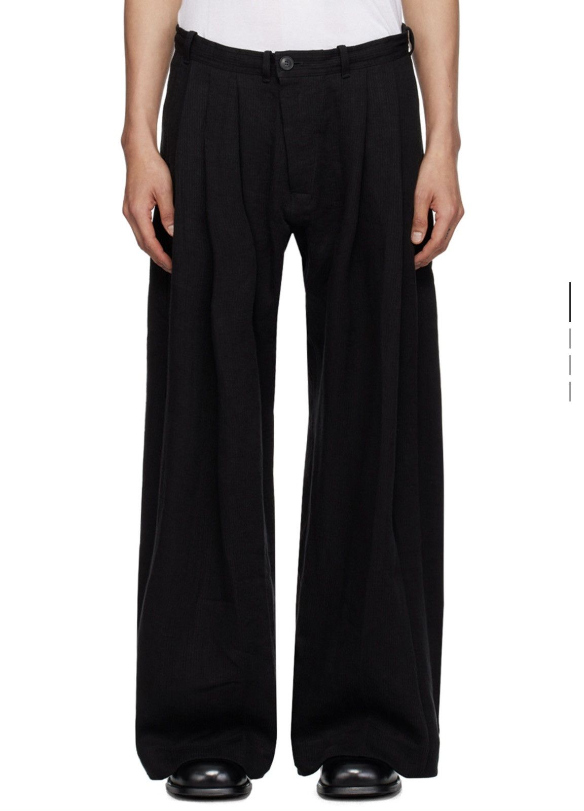 Jan Jan Van Essche Jan Jan Van Essche #76 Wide Pleated Corduroy Linen Trousers Size US 38 / EU 54 - 1 Thumbnail