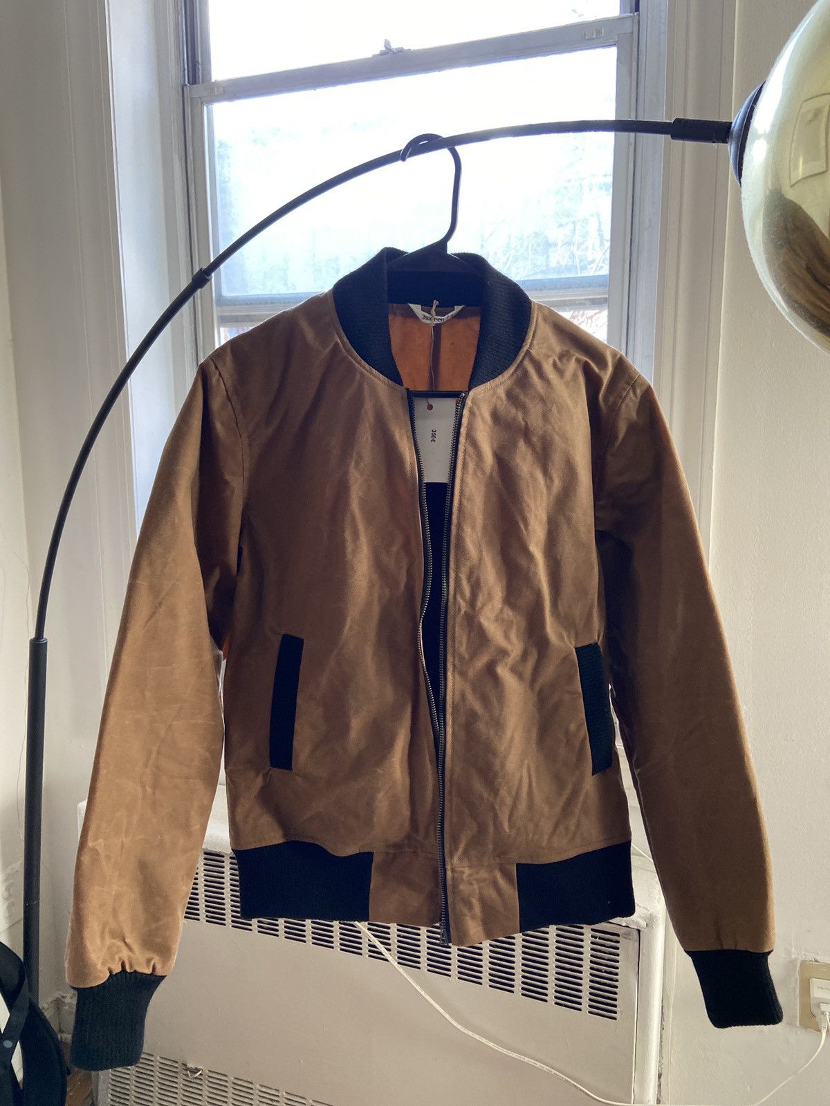 image of 3Sixteen Waxed Stadium Jacket - Small New in Brown, Men's