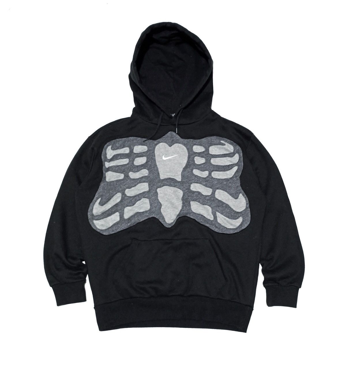 Nike Y2K CUSTOM REWORK HOODIE NIKE CENTER SKELETON | Grailed