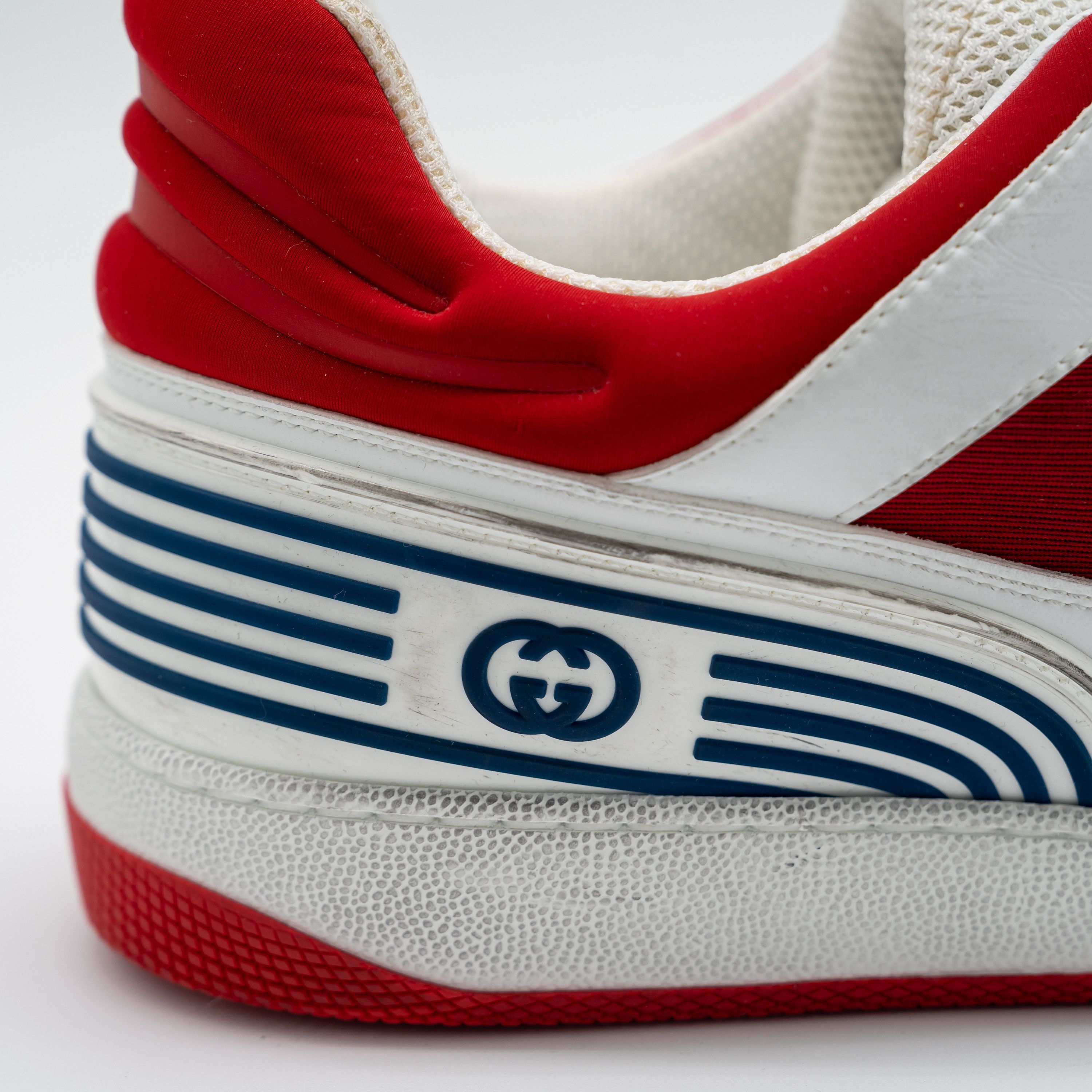 Gucci 14G 14.5 US Gucci Basket Low White Red Black Sneakers Size US 14 / EU 47 - 8 Thumbnail