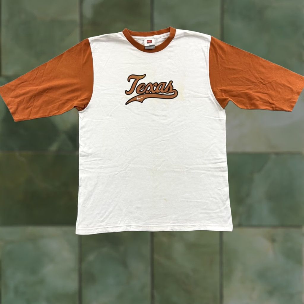 Nike VINTAGE Nike Texas Longhorns Shirt Mens Large Short Sleeve Nike Sport College Y2K Size US L / EU 52-54 / 3 - 1 Thumbnail