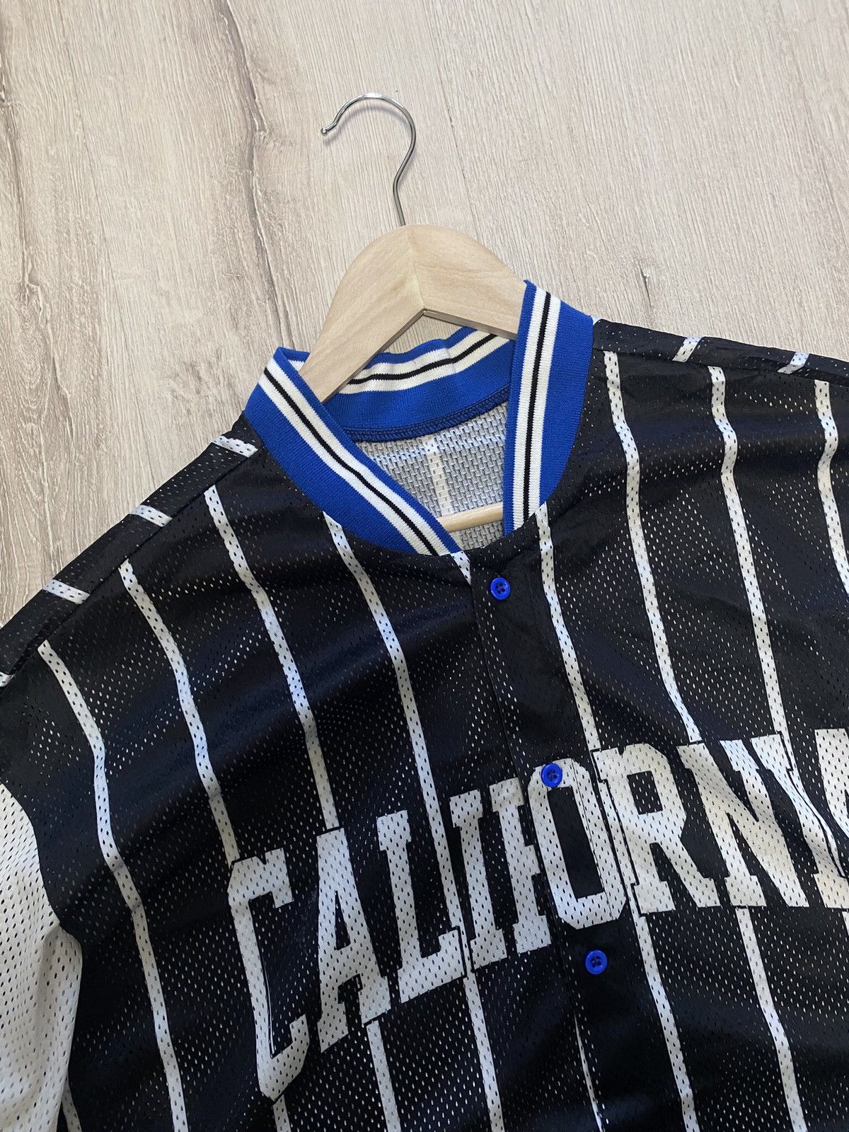 Vintage Mesh Shirt California Logo Rugby Style Size US L / EU 52-54 / 3 - 5 Thumbnail