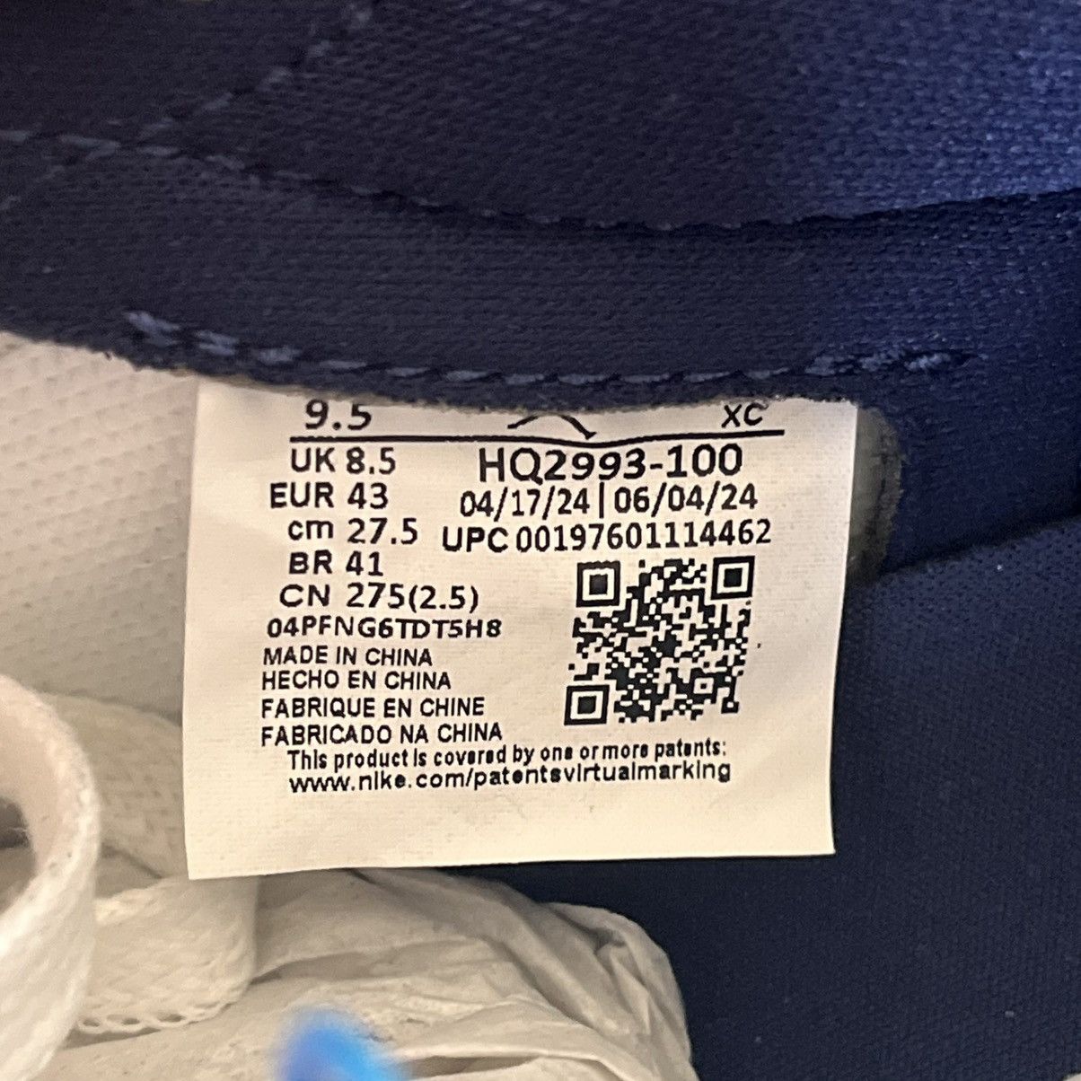 Nike New Air Jordan 1 Low OG Howard University SIZE 9.5 US MEN Size US 9.5 / EU 42-43 - 11 Thumbnail
