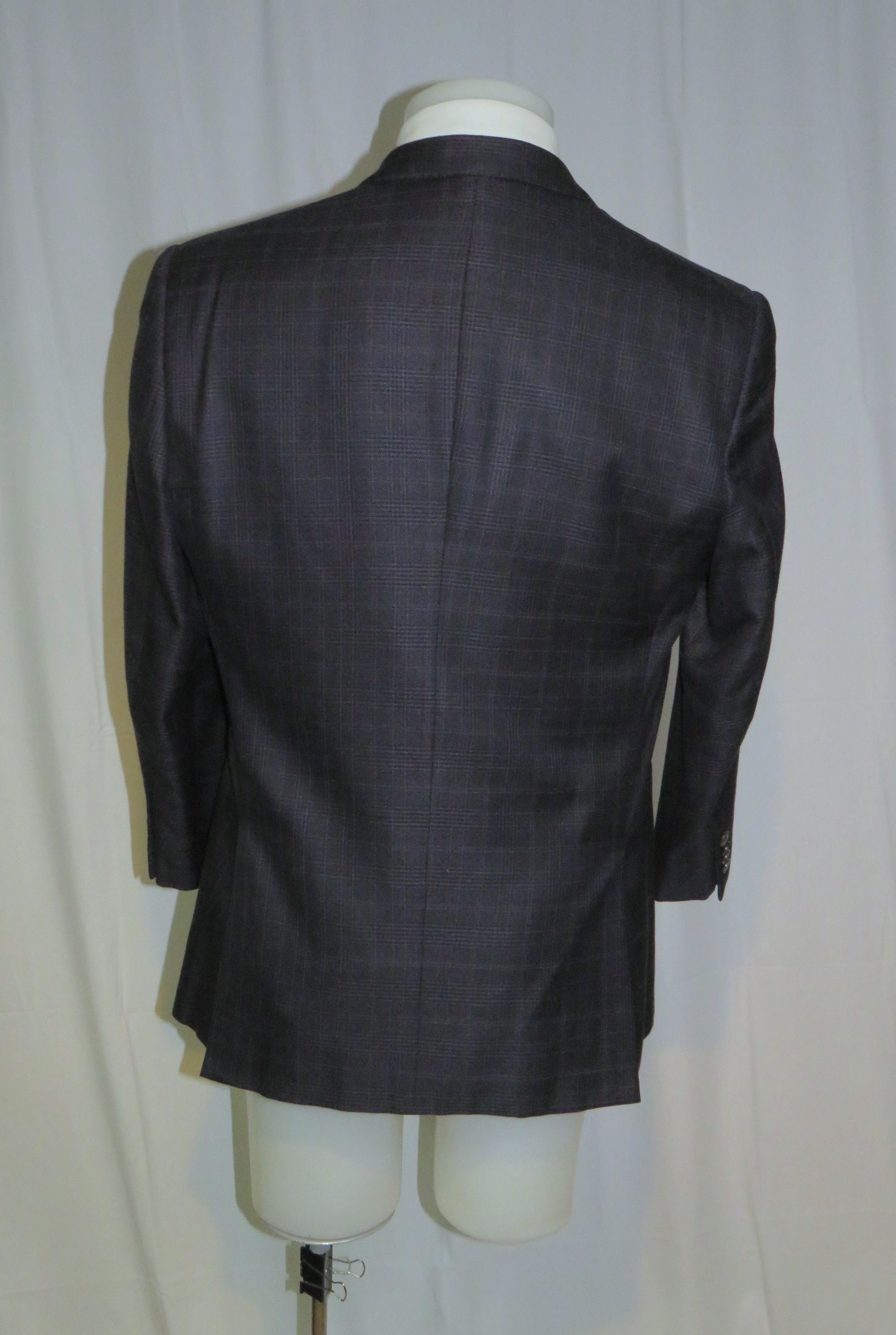 Giorgio Armani Taylor Cashmere Blend Gray Plaid Current Sport Coat 44R Size 44R - 10 Thumbnail