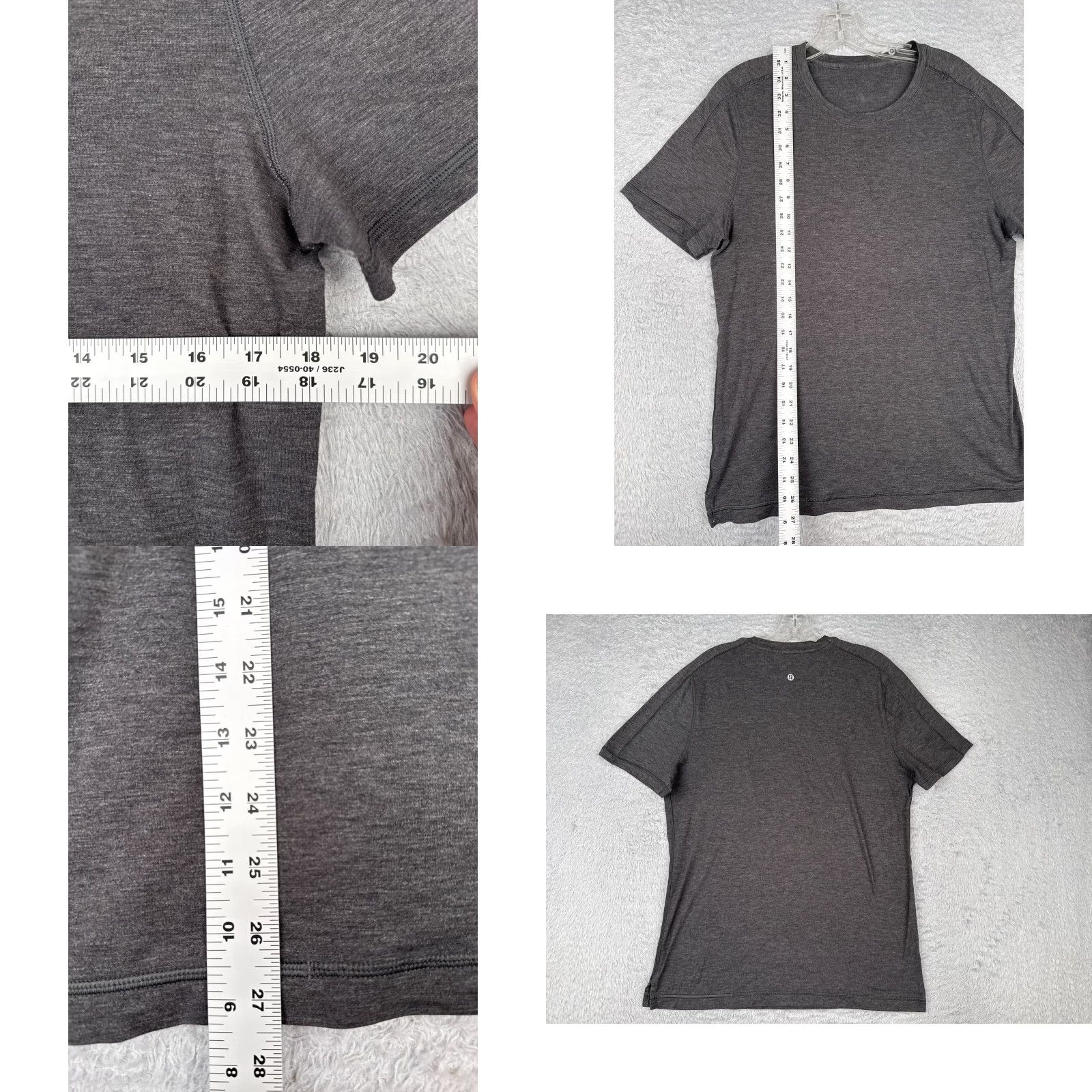 Lululemon Lululemon Shirt Men Small Gray Heather White Short Sleeve Crew Neck Gym Casual Size US S / EU 44-46 / 1 - 8 Thumbnail