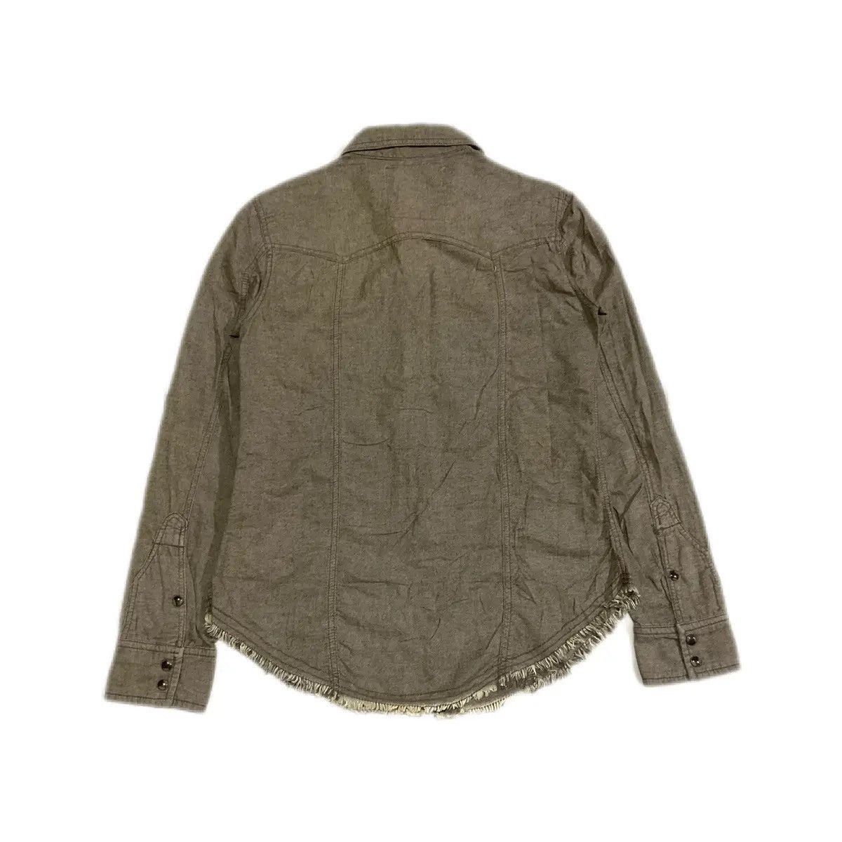 Japanese Brand ♟️ Sick Y2K Natural Vintage G.O.A. Frayed Shirt Size US S / EU 44-46 / 1 - 5 Thumbnail