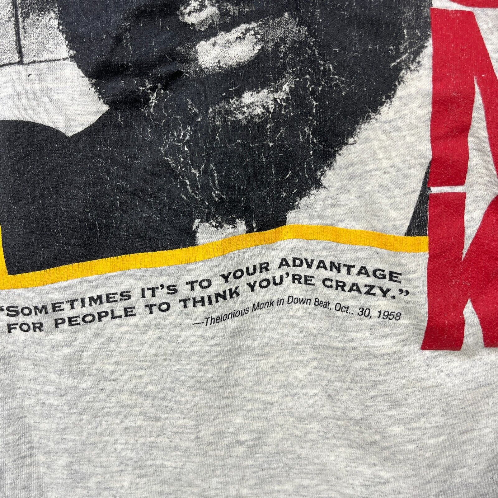 Vintage Vintage 90s Thelonious Monk Jazz Shirt XL Blue Note Downbeat Size US XL / EU 56 / 4 - 4 Thumbnail
