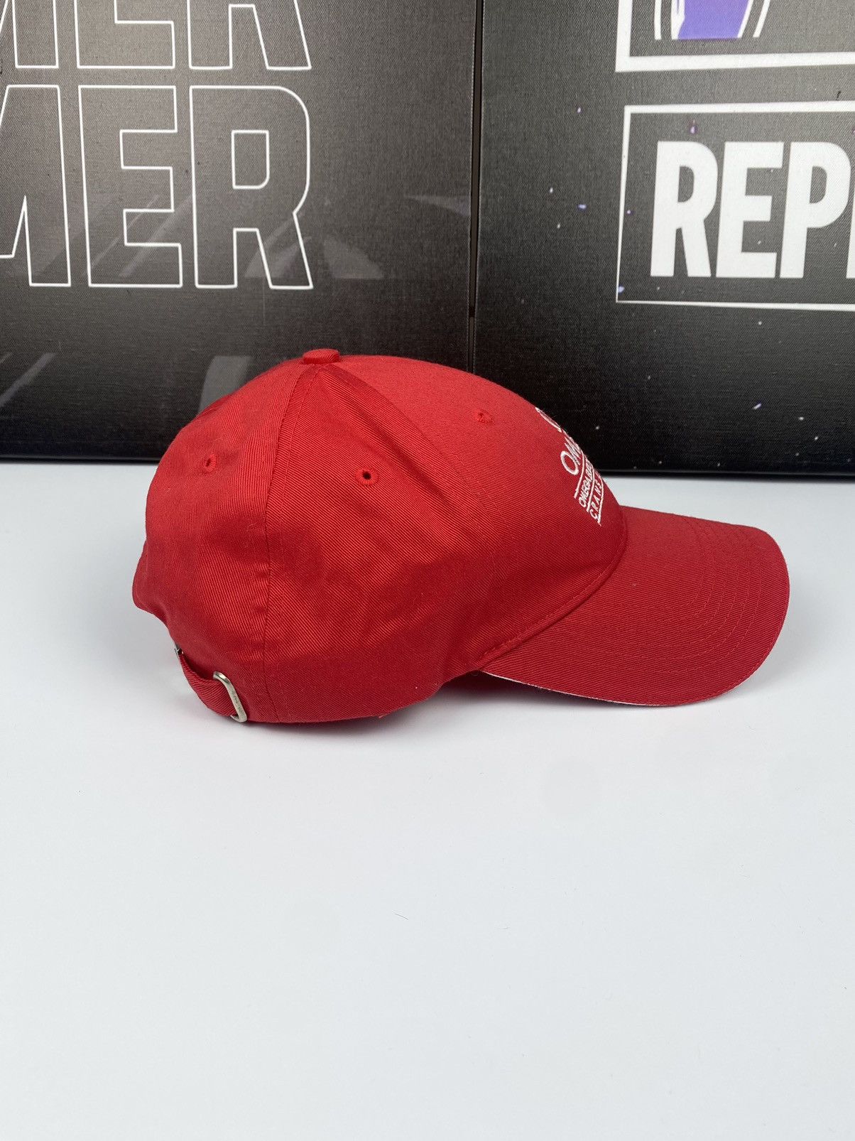 Omega 🚨 Omega Crans Montana Vintage Cap Hat Red Racing Formula1 Size ONE SIZE - 4 Thumbnail