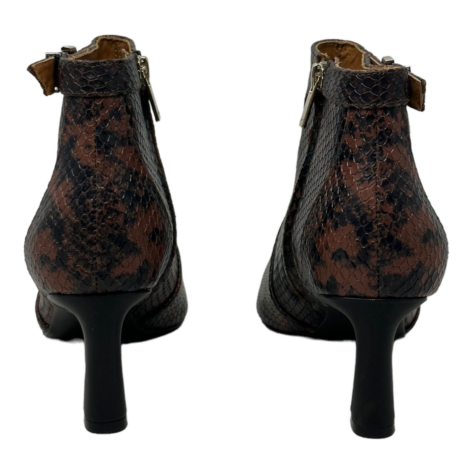 Joie Joie Rawly Snakeskin Embossed Leather Ankle Boots Sz 36 Size US 6 / IT 36 - 2 Thumbnail