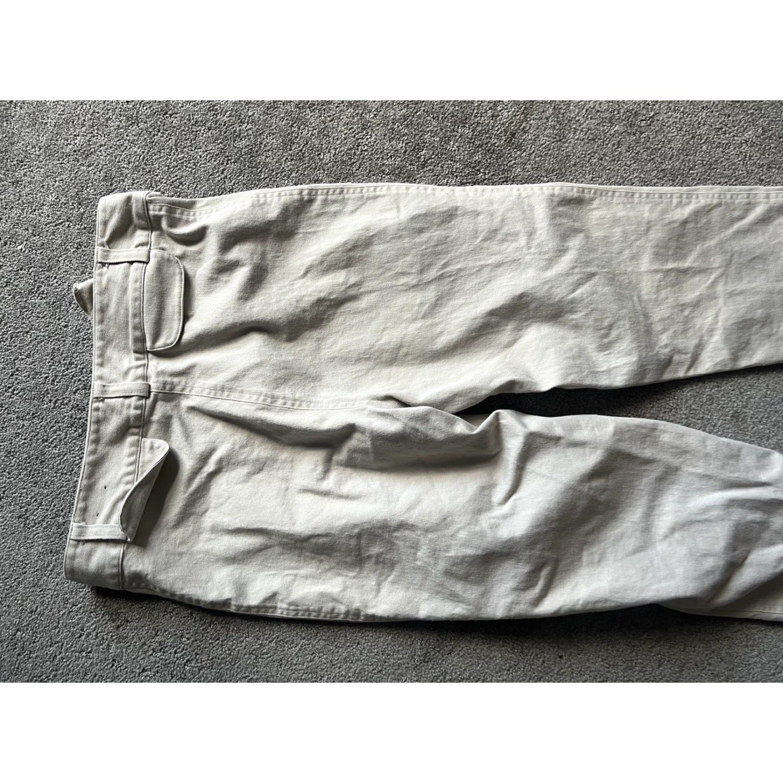 Express VINTAGE Express Womens Chino Pants Size 9/10 Mid-Rise Flat Front Ankle Zip Casual Size 30" / US 8 / IT 44 - 4 Thumbnail