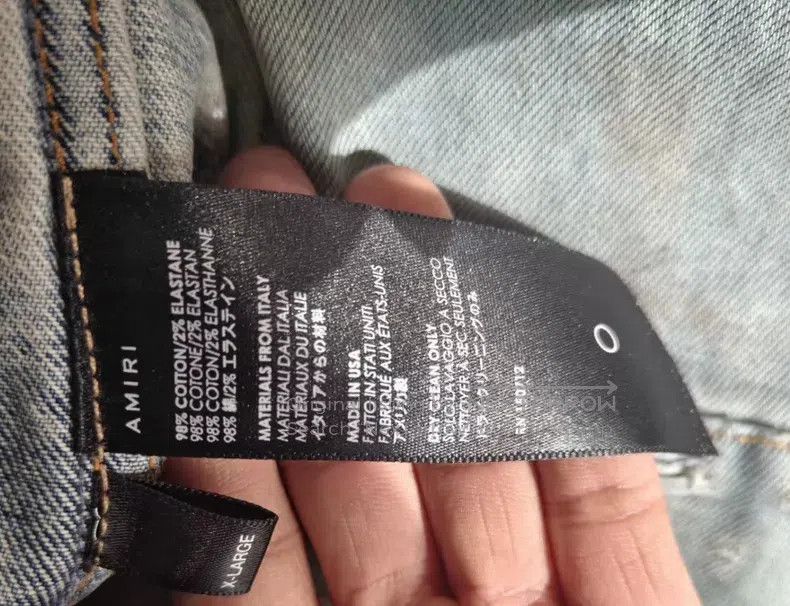 Amiri Amiri Oil Stain Destroyed Jacket Size US XS / EU 42 / 0 - 2 Thumbnail