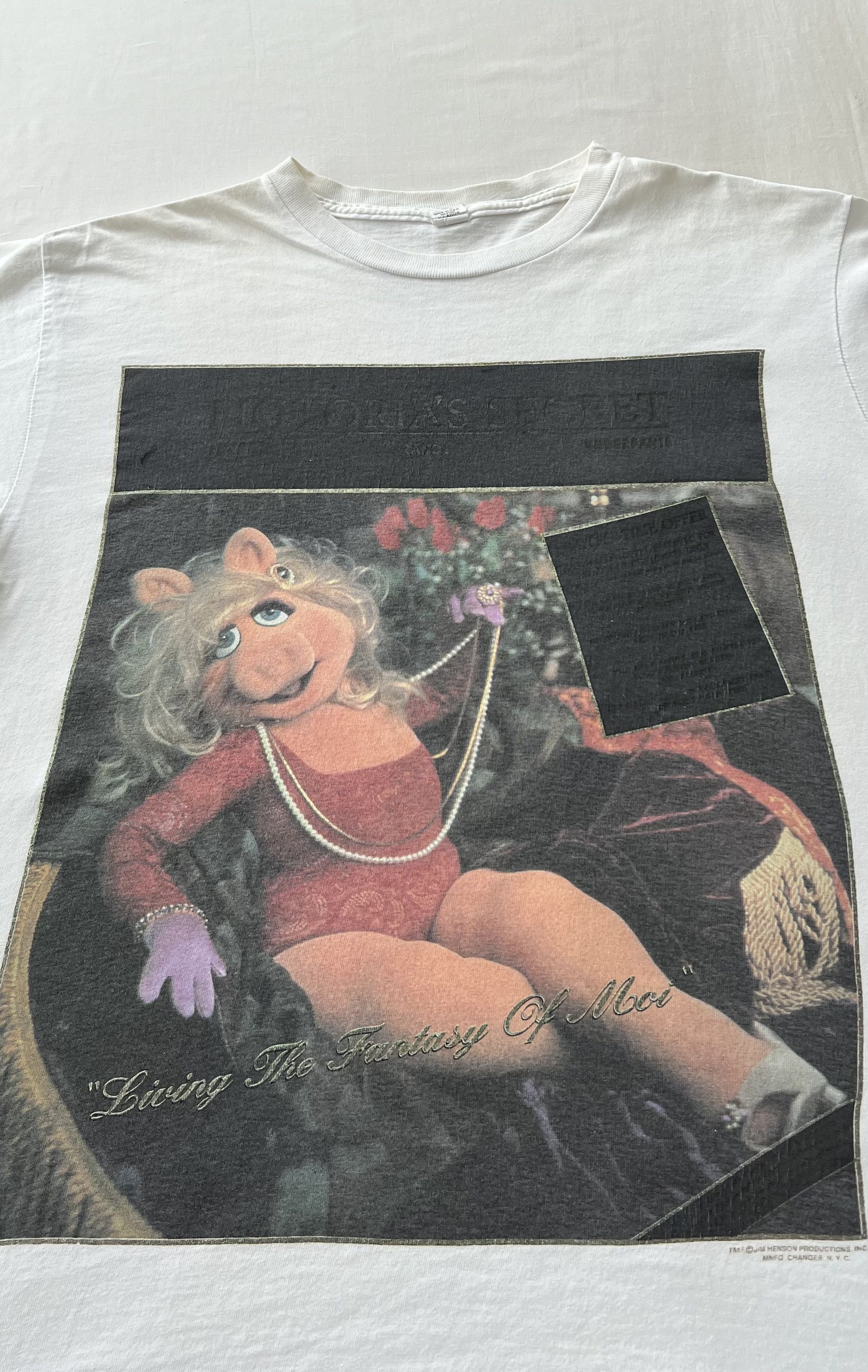 Cartoon Network Vintage 90s Miss Piggy Pigtoria’s Secret Muppets Jim Henson Size US XL / EU 56 / 4 - 3 Thumbnail