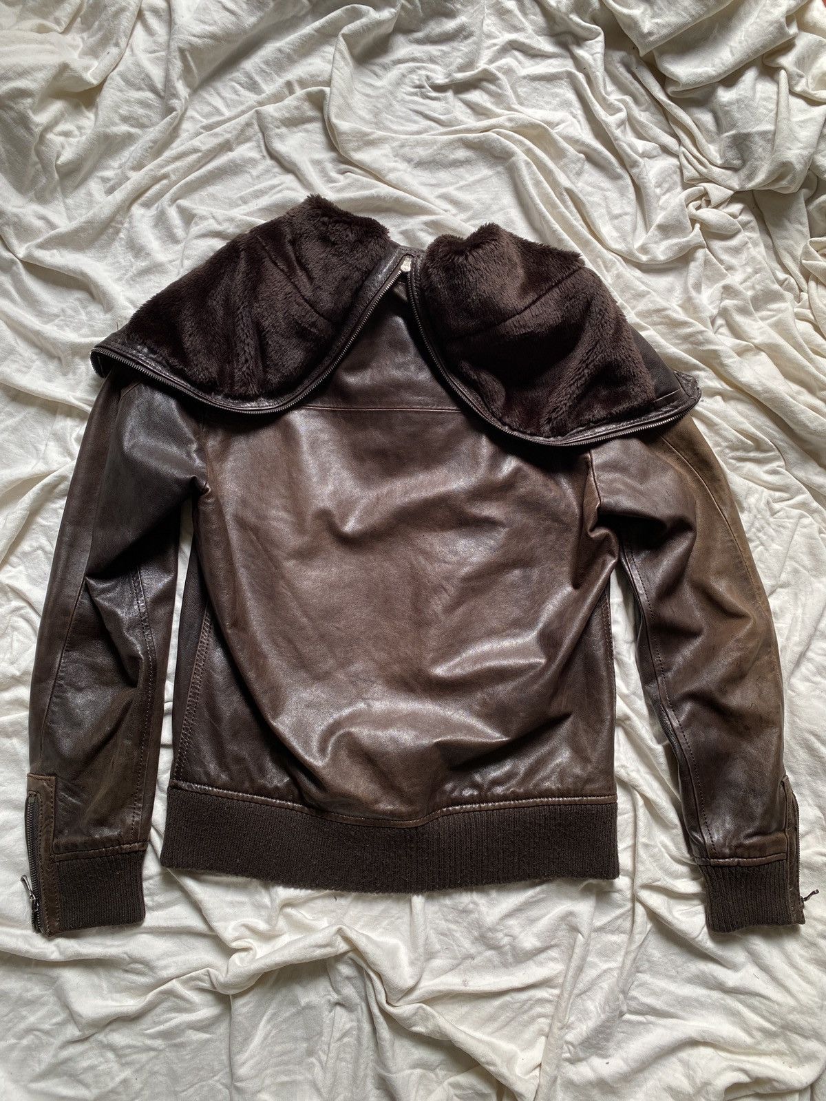Tete Homme Archive Tete homme hooded leather jacket Size US M / EU 48-50 / 2 - 8 Thumbnail