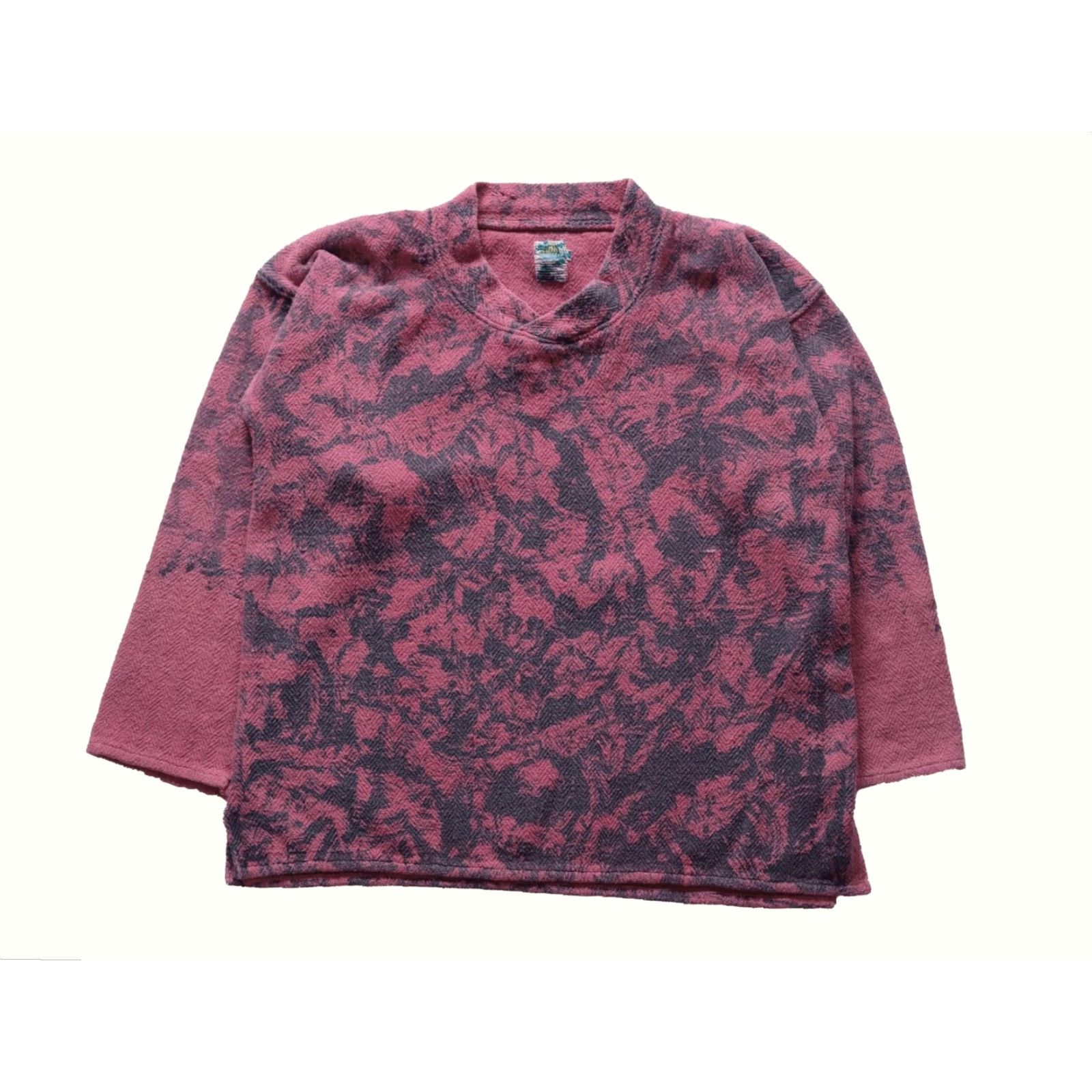 Pinko ISLAND G PINK PULL OVER SWEATER SWEATSHIRT VTG 90s Y2K BRUSH PATTERN XL Men Pullover Sweatshirt Knit V-Neck Long Sleeve Cotton Size US XL / EU 56 / 4 - 3 Thumbnail