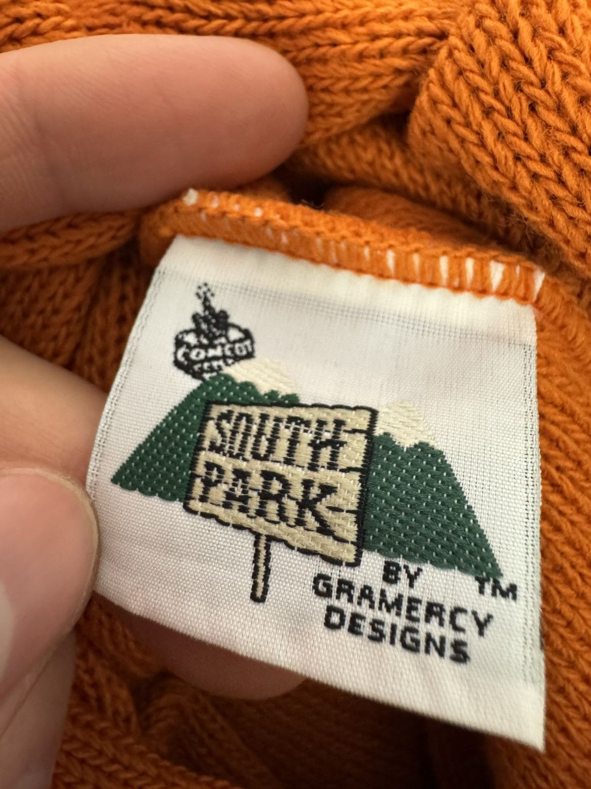 Vintage 90s South Park Balaclava Hat Kenny Orange Comedy USA