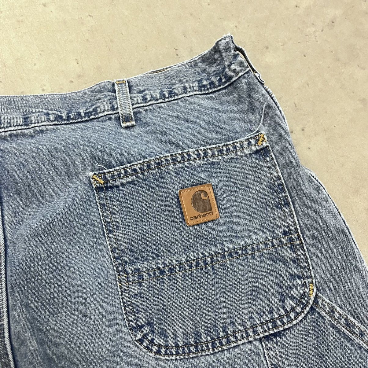 Carhartt × Vintage Vintage Blue Carhartt Baggy Work Pants 40x30 Wide Leg Size US 40 / EU 56 - 6 Thumbnail