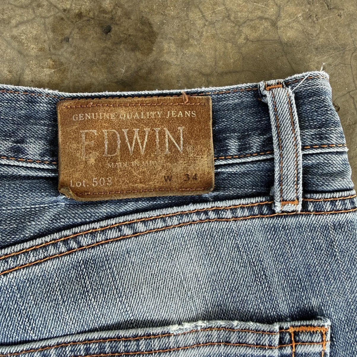 Edwin W36 Vintage Edwin Faded Mud Wash Denim Jean Pants Size US 36 / EU 52 - 8 Thumbnail