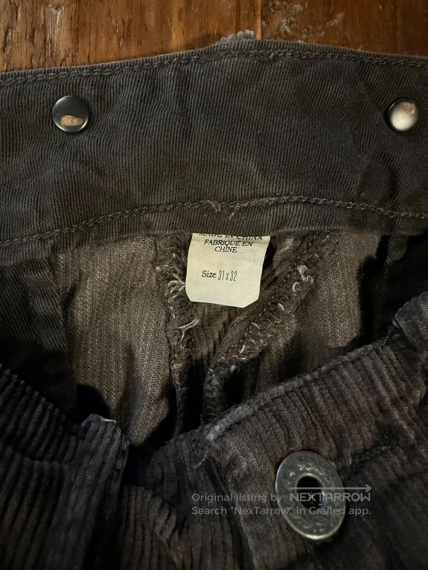 RRL Ralph Lauren RRL Dark Brown Corduroy Cargo Pants. Size US 31 - 3 Thumbnail