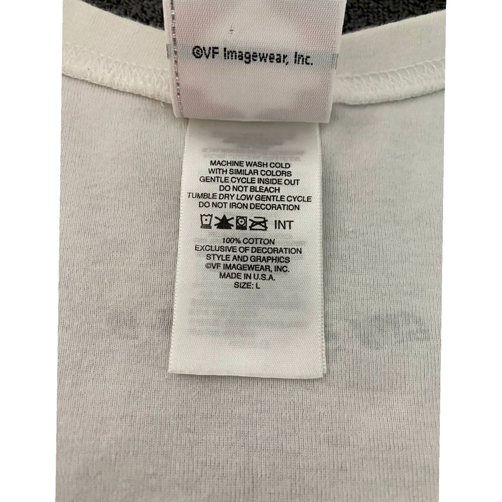 Harley Davidson Harley-Davidson Live Free Womens T Shirt L White Graphic Print Tee Casual Short Sleeve Scoop Neck Pullover Cotton Knit Classic Fit US Made City Limits Size L / US 10 / IT 46 - 6 Thumbnail