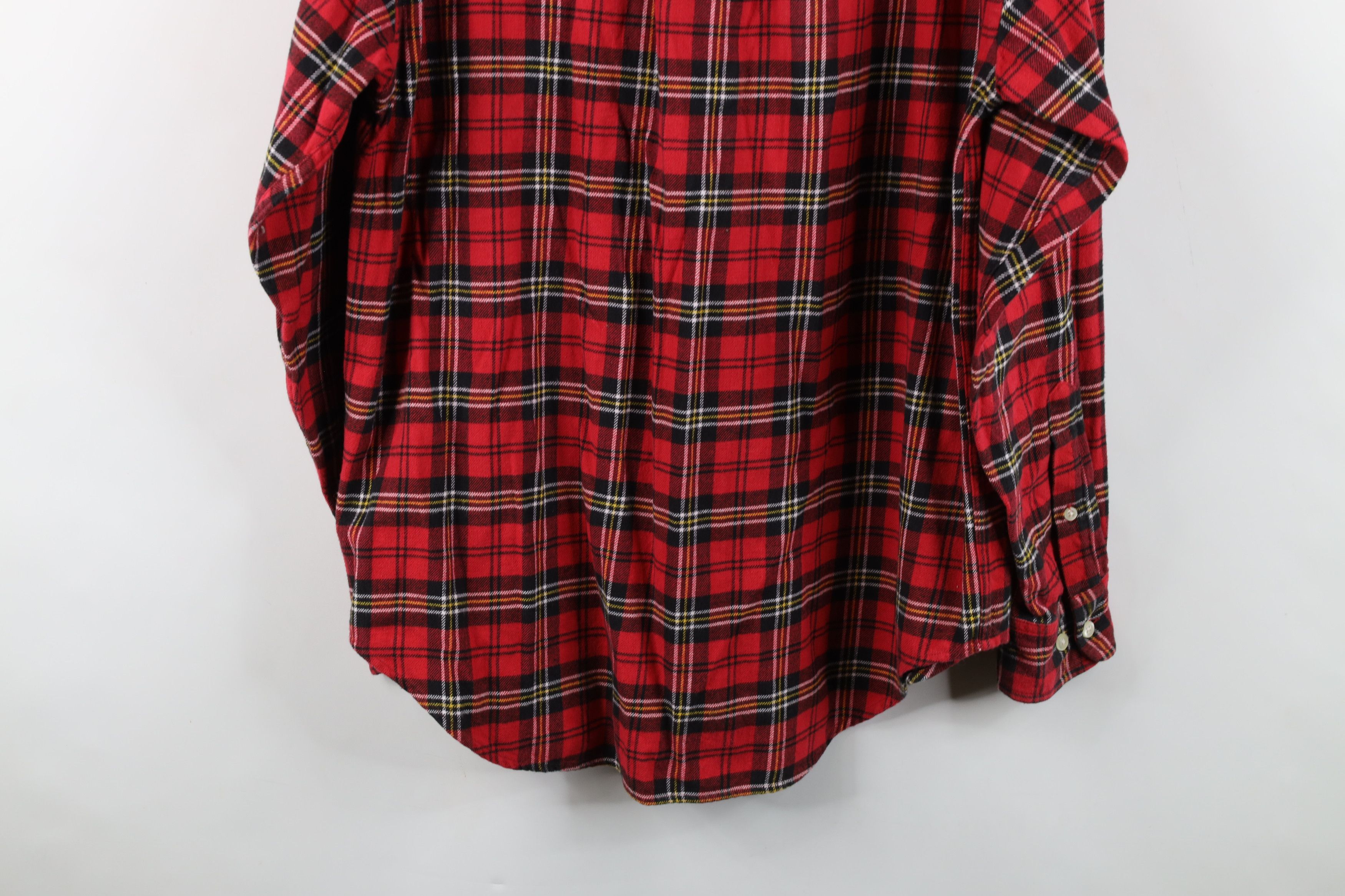 Gap Vintage 90s Gap Flannel Collared Button Down Shirt Red Plaid Size US M / EU 48-50 / 2 - 10 Thumbnail