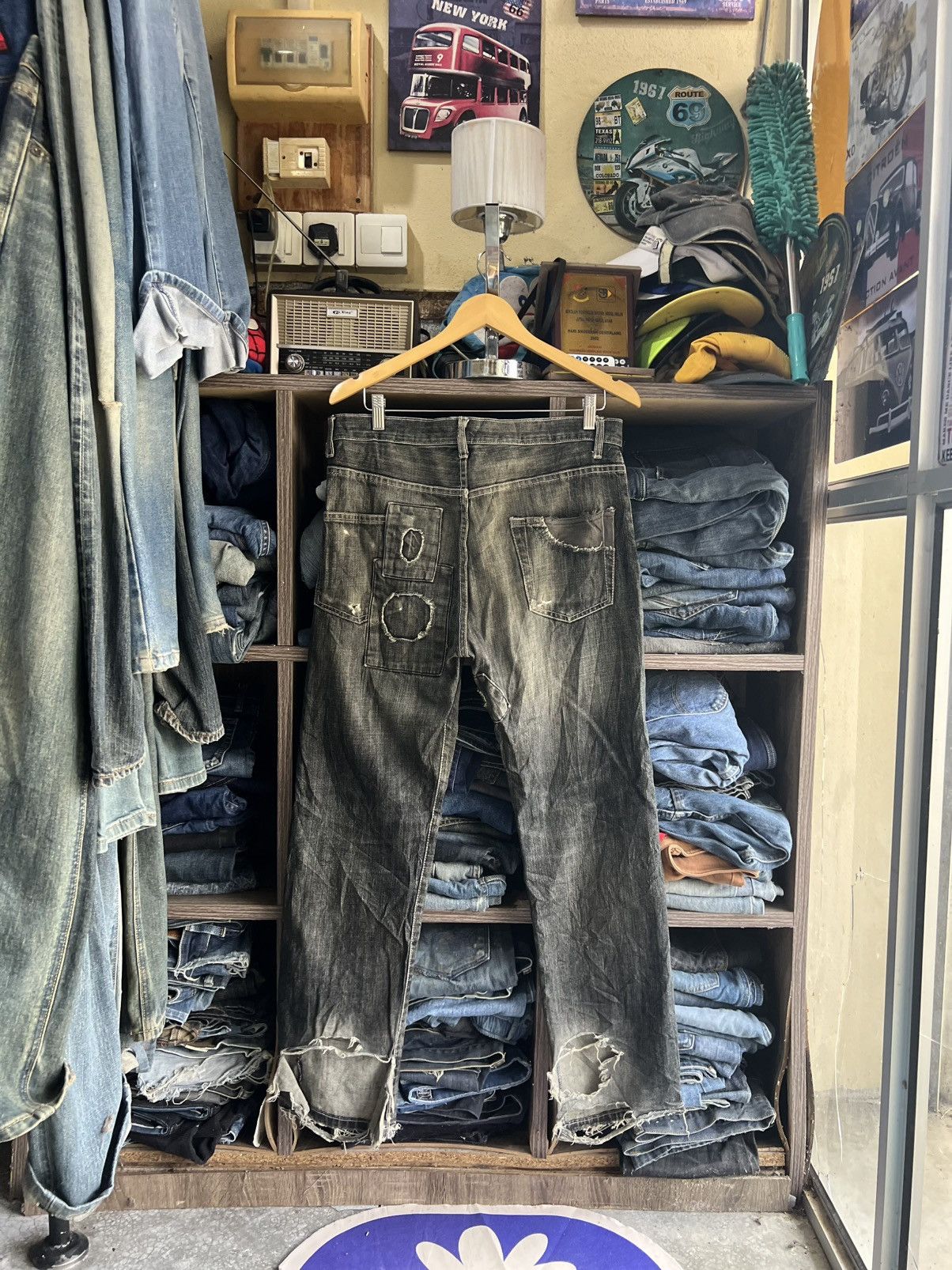 Other 🔥Rare Artinero Patchwork Kapital Inspired Distressed Denim Size US 34 / EU 50 - 2 Thumbnail