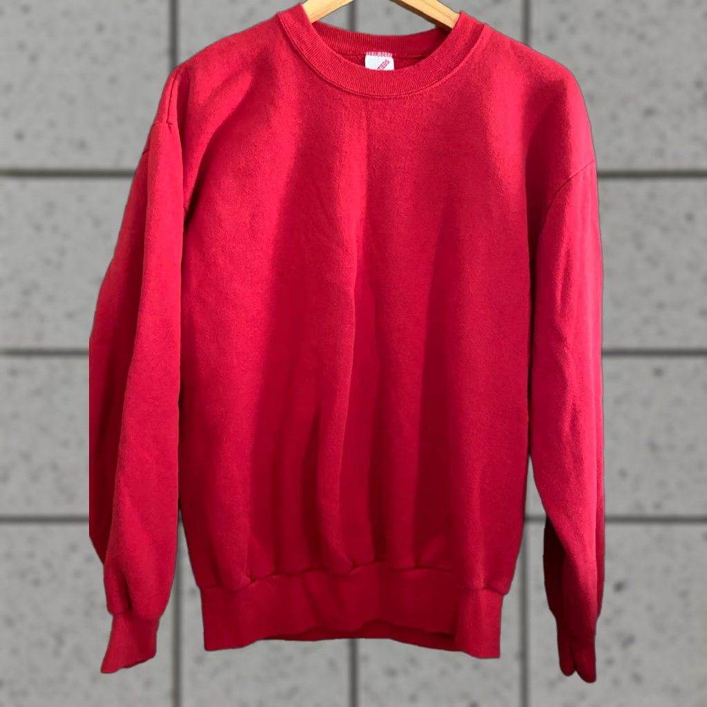 Jerzees VINTAGE Jerzees Sweatshirt Red Mens L Made In USA Crewneck Cart } Size US L / EU 52-54 / 3 - 1 Thumbnail