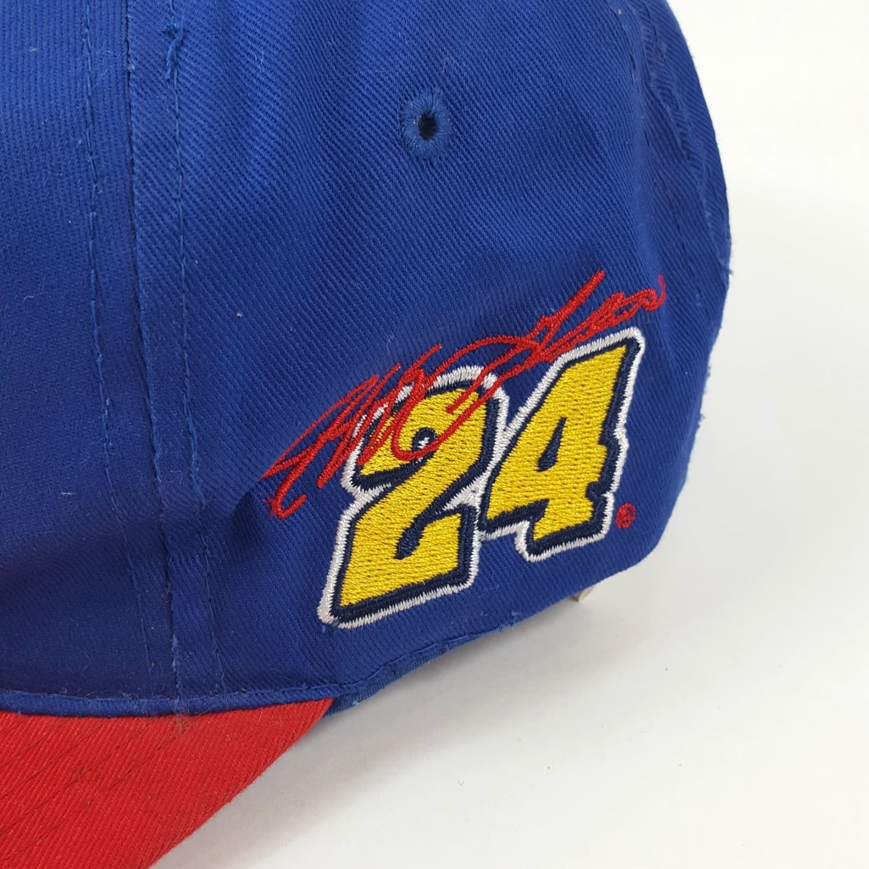 Vintage VINTAGE Superman Racing Jeff Gordon NASCAR Snapback Baseball Cap Hat 2000s Adult One Size Blue Twill Cotton USA 90s 00s Sports Baseball Mens Size ONE SIZE - 5 Thumbnail