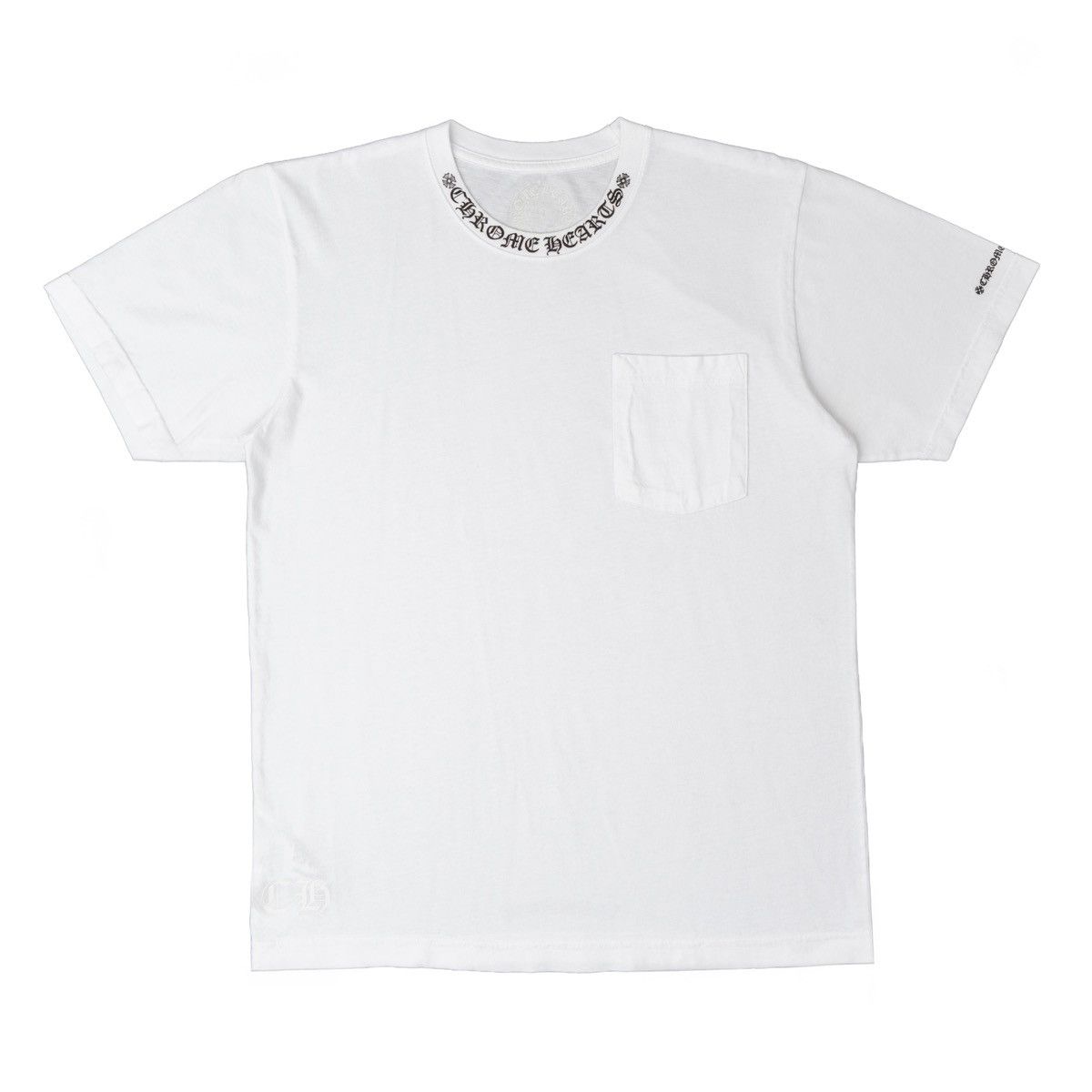 Chrome Hearts Chrome Hearts White V-Neck Short Sleeve Tee | Grailed