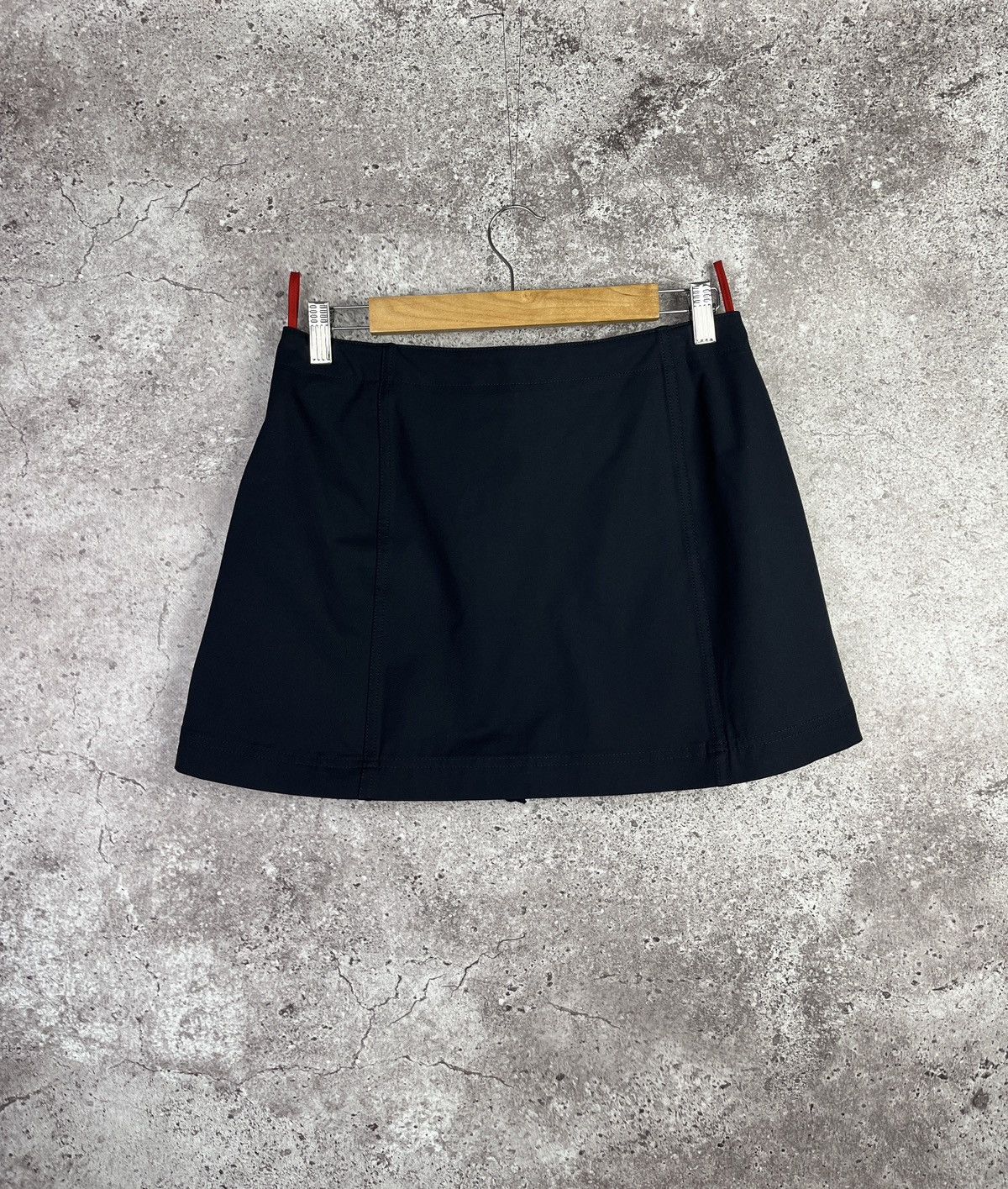 Prada Prada Sport Linea Rossa Wrap MiniSkirt Snap Button 🇮🇹 Vintage Size 28" / US 6 / IT 42 - 3 Thumbnail