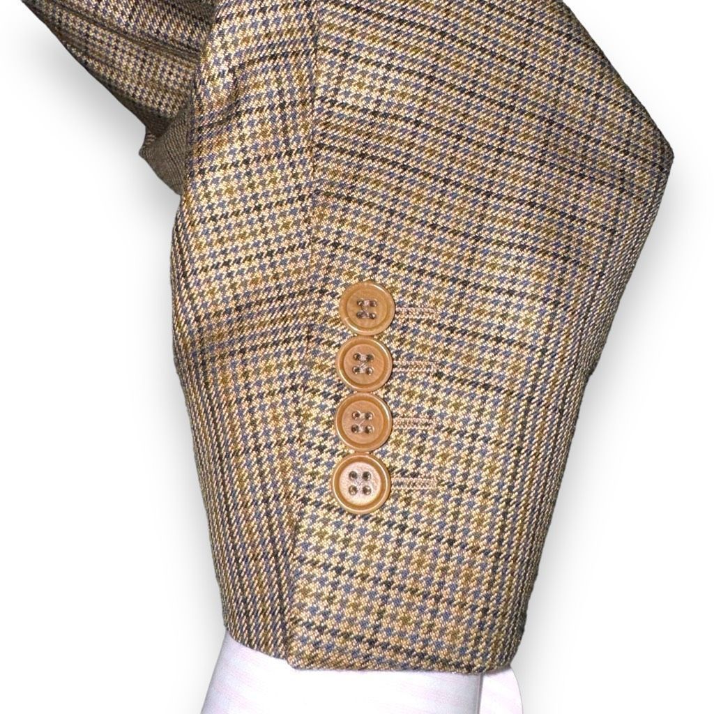 Canali Canali Multicolored Houndstooth Silk & Wool Sport Coat 42R Size 42R - 5 Thumbnail