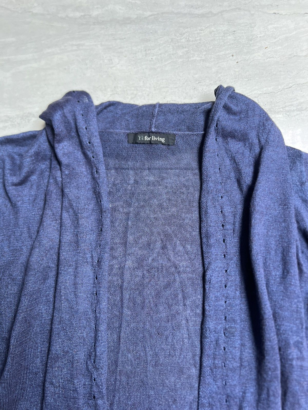 Yohji Yamamoto Y'S FOR LIVING Yohji Yamamoto Blue Cardigan Size US L / EU 52-54 / 3 - 4 Thumbnail