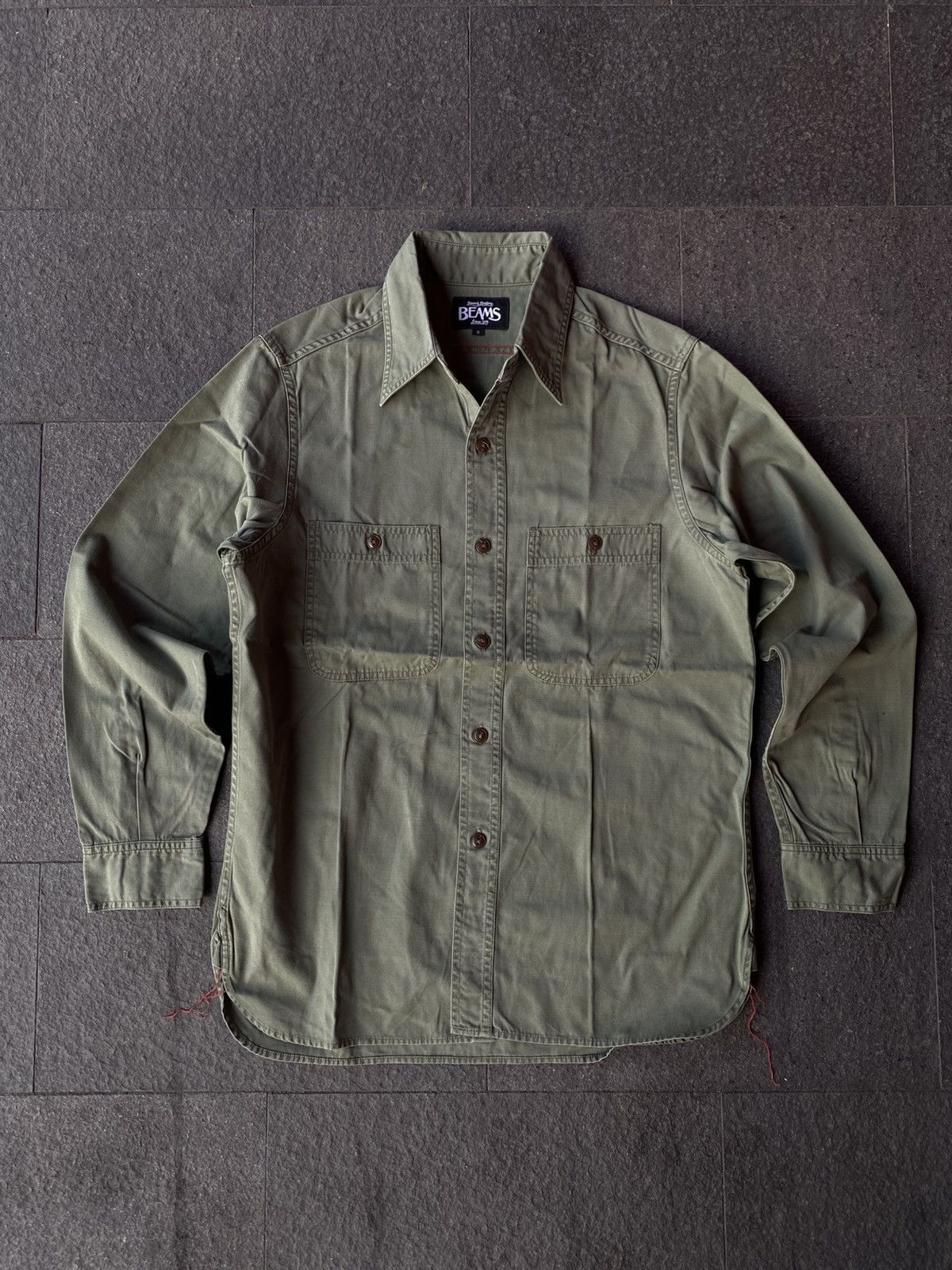 Beams Japan 💸BINDING OFFER💸 BEAMS OG107 SHIRT ARMY Size US M / EU 48-50 / 2 - 3 Thumbnail