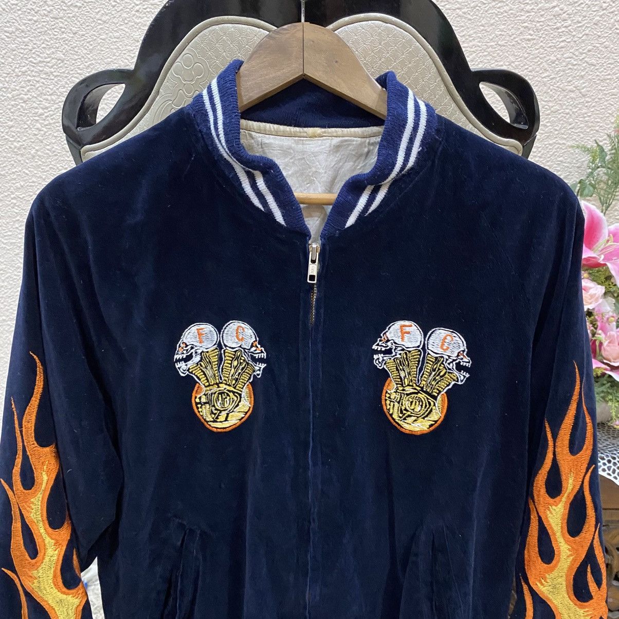 Vintage ☀️Vintage Harley Davidson sukajan velvet zipper jacket Size US M / EU 48-50 / 2 - 4 Thumbnail
