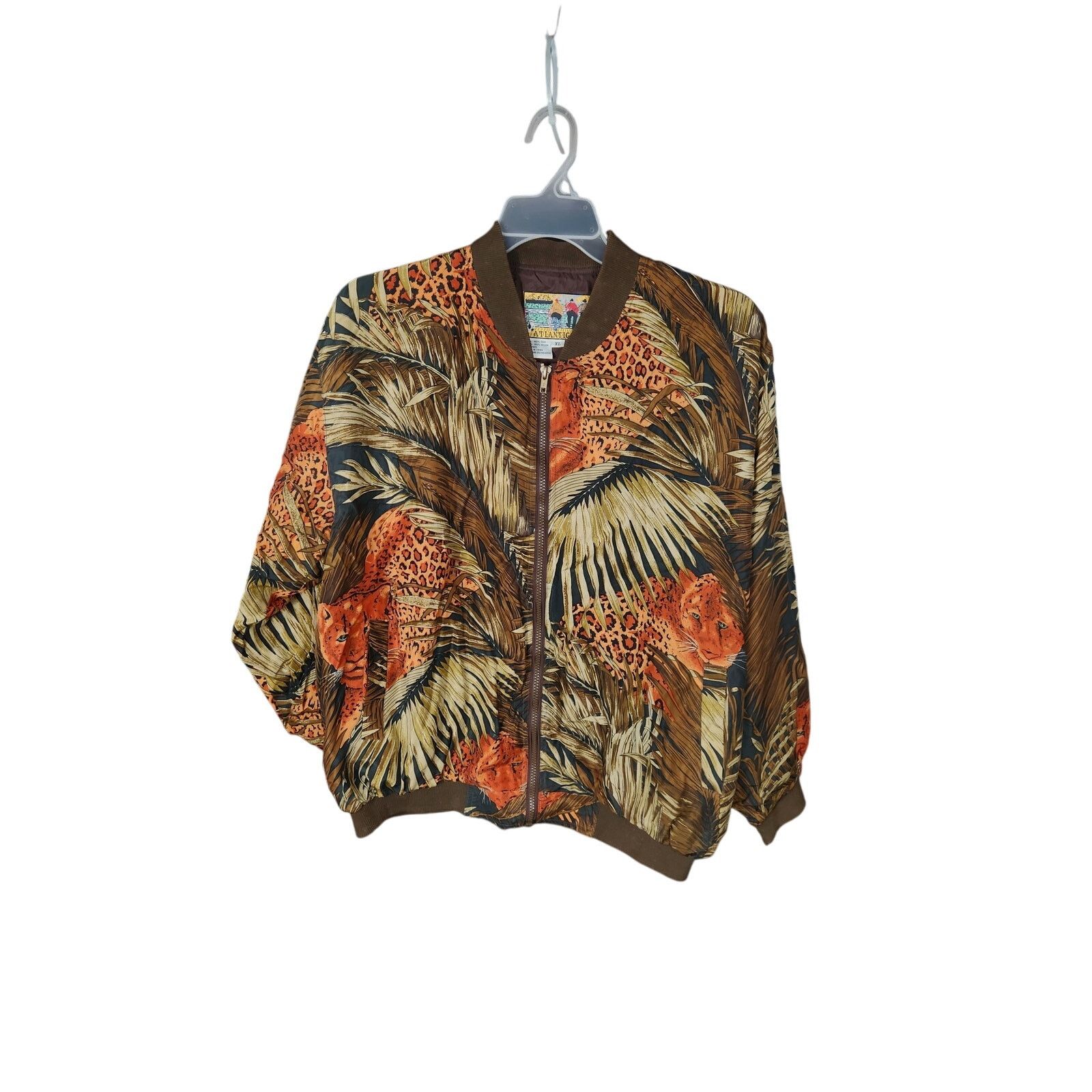 Other Vintage Atlantic Beach Jungle Print Silk Jacket women's XL Size XL / US 12-14 / IT 48-50 - 1 Thumbnail