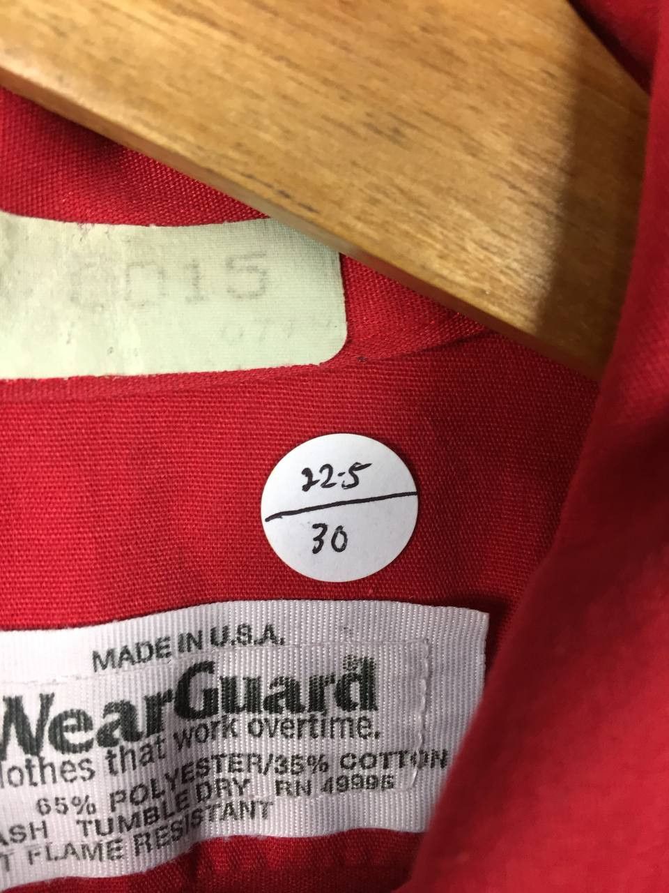 Vintage Vtg WearGuard Made in Usa Red Industrial Work Shirt Size US L / EU 52-54 / 3 - 18 Thumbnail