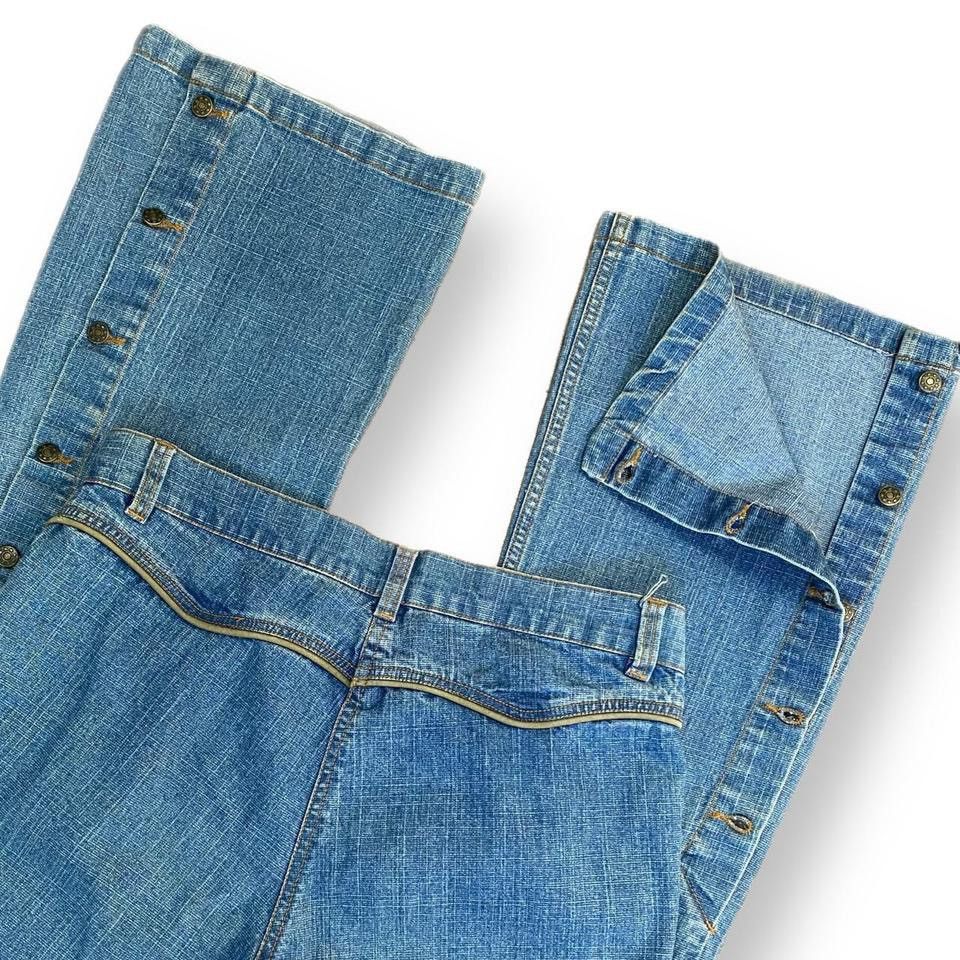 Other Y2K Slit Jeans Size 30" / US 8 / IT 44 - 1 Thumbnail
