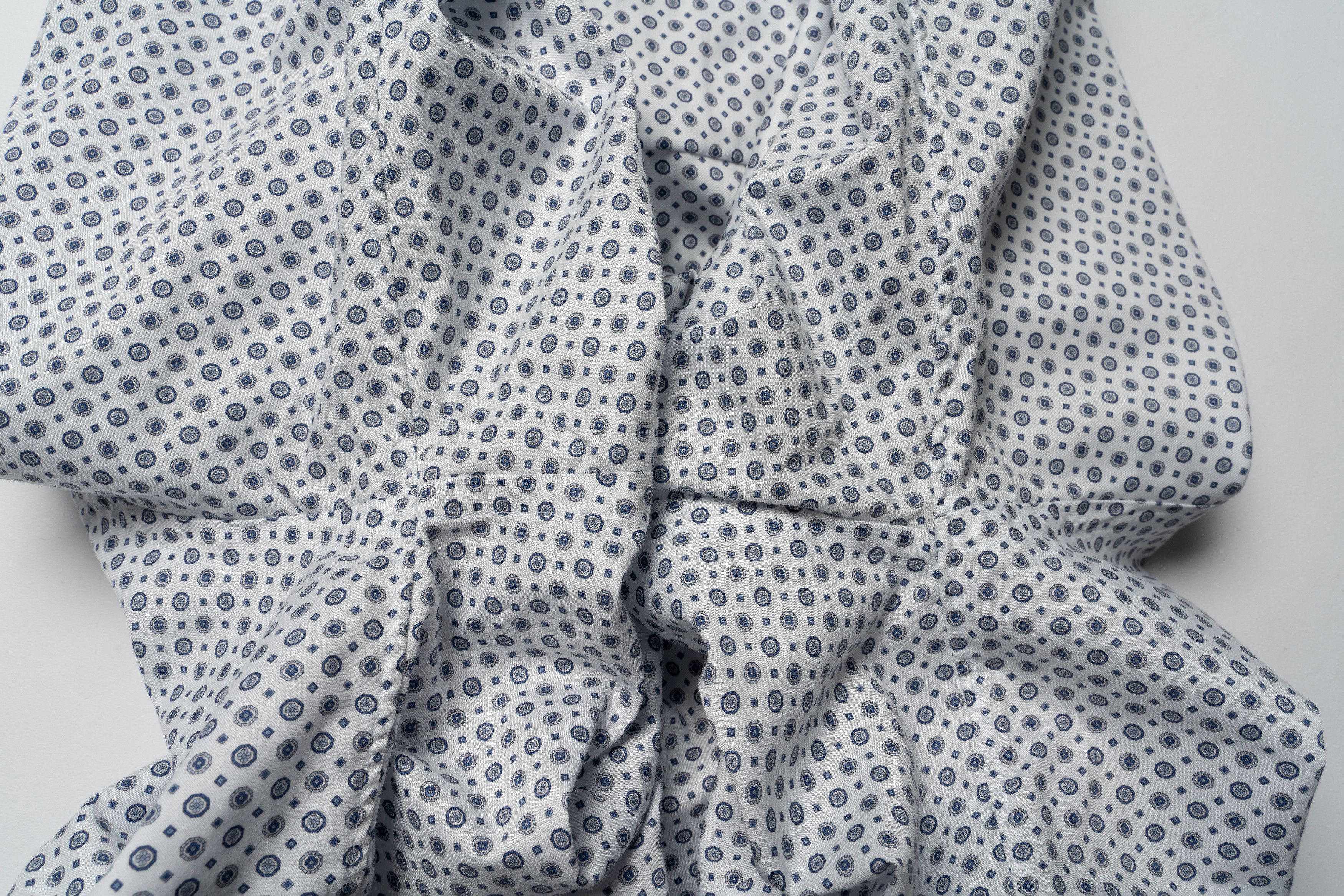 Eton 🔵 ETON Print Signature Twill Cotton Button Up Shirt Size US L / EU 52-54 / 3 - 11 Thumbnail