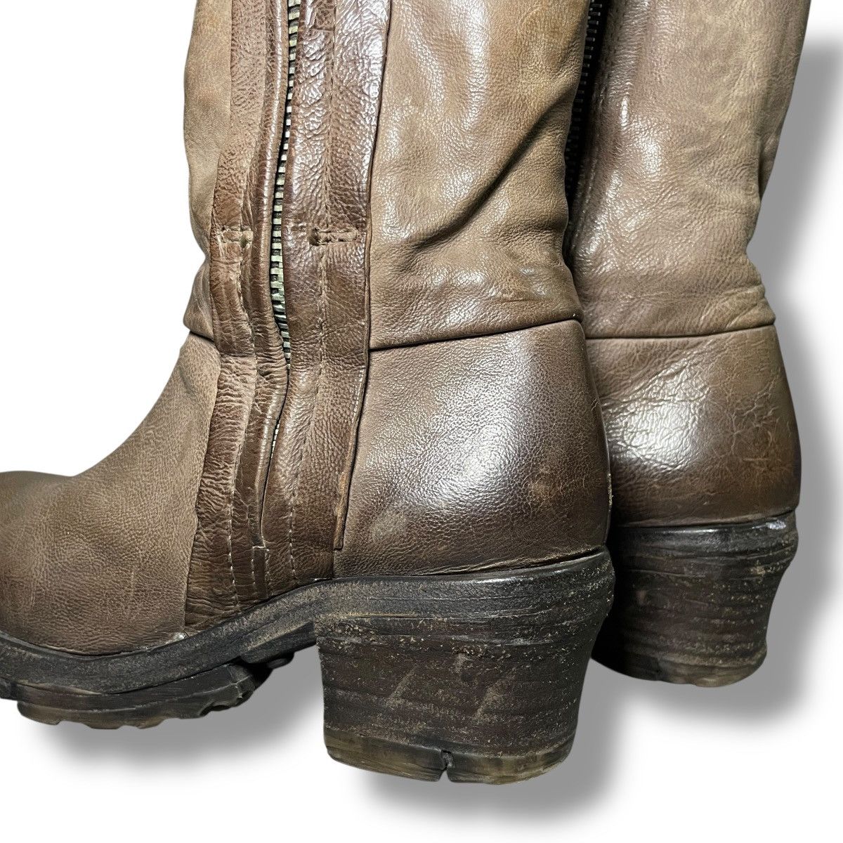 A.S.98 A.S98 Military Side-zip Layered Heeled Boots Size US 6 / IT 36 - 10 Thumbnail