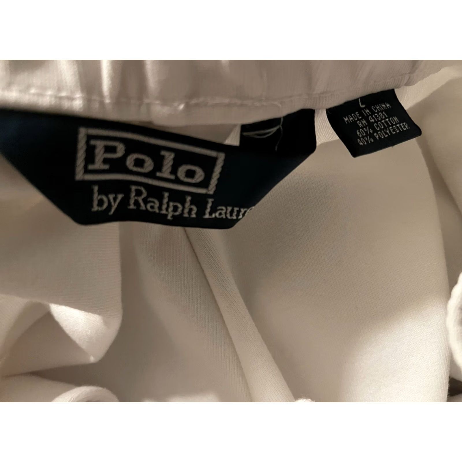 Polo Ralph Lauren Polo Ralph Lauren Sweatpants White Navy Athletic Gym Track - Men's Large Size US L / EU 52-54 / 3 - 4 Thumbnail