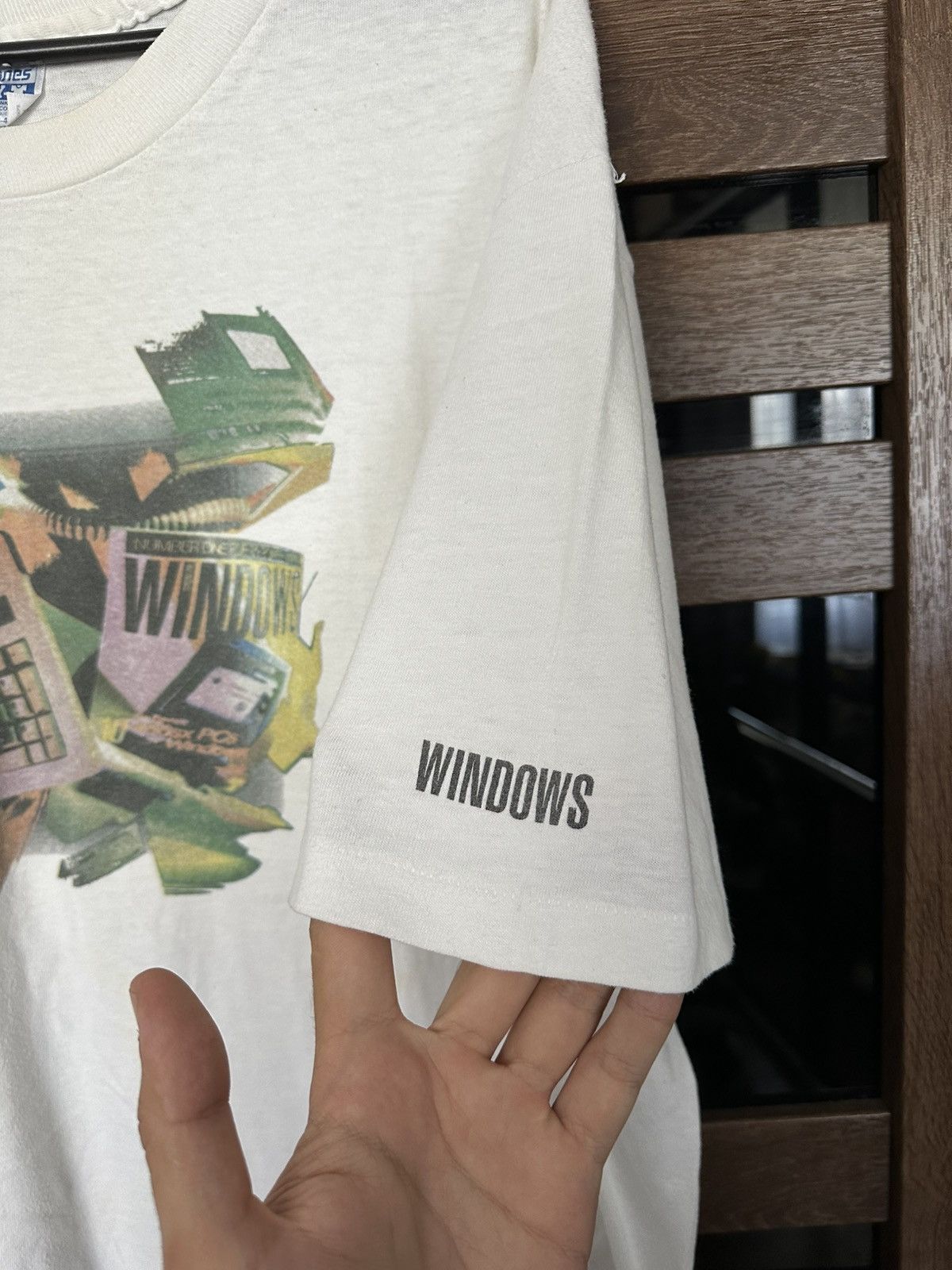 Vintage Windows Vintage Big Logo T-Shirt Tee 90s Size US XL / EU 56 / 4 - 7 Thumbnail