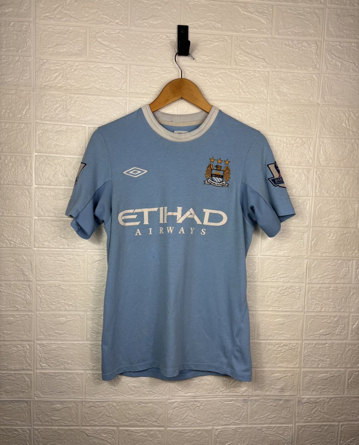 Umbro MANCHESTER CITY 2009-10 #10 ROBINHO FOOTBALL SOCCER JERSEY