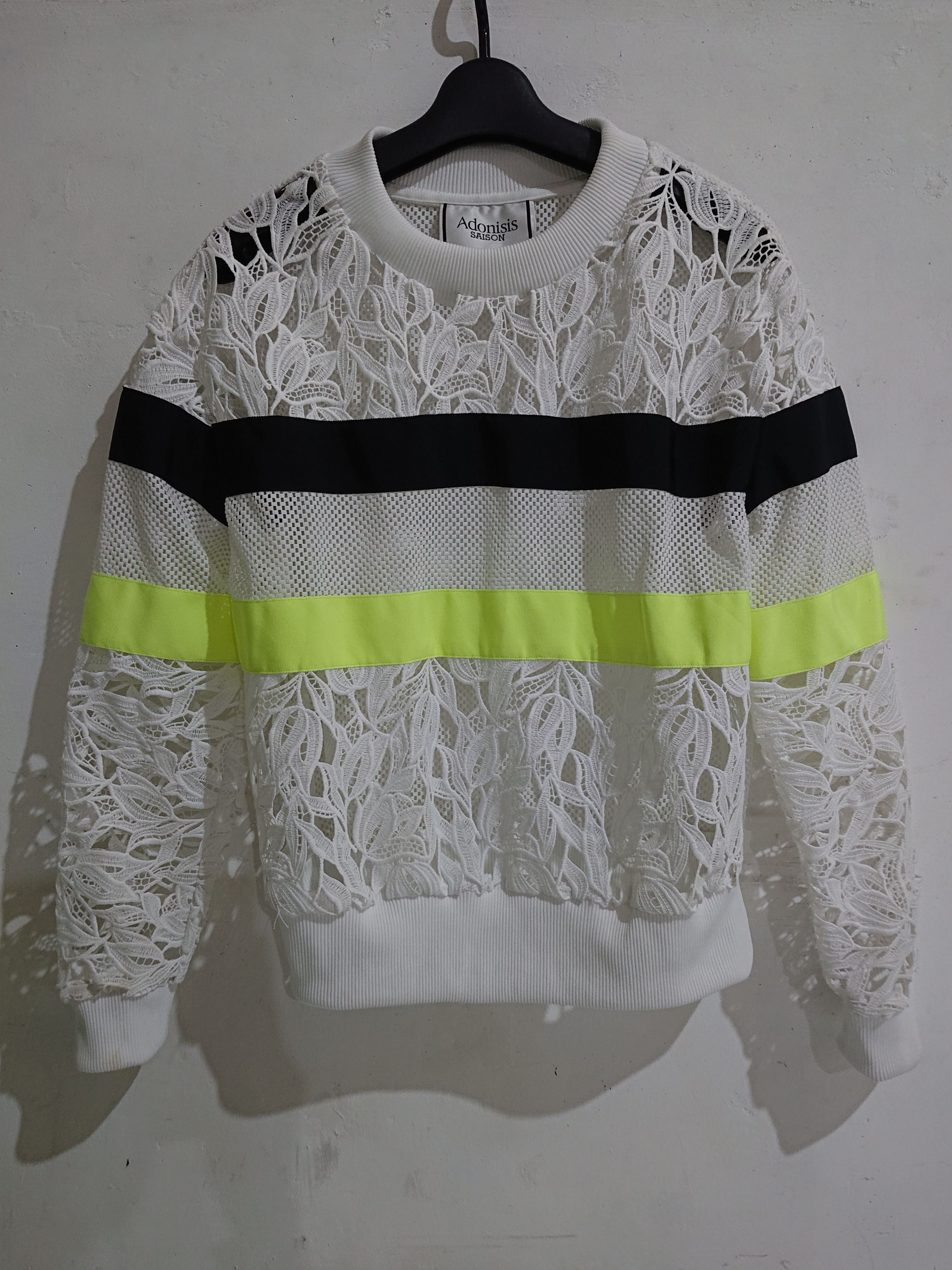 Japanese Brand Adonisis saison lace sweater Size M / US 6-8 / IT 42-44 - 1 Thumbnail
