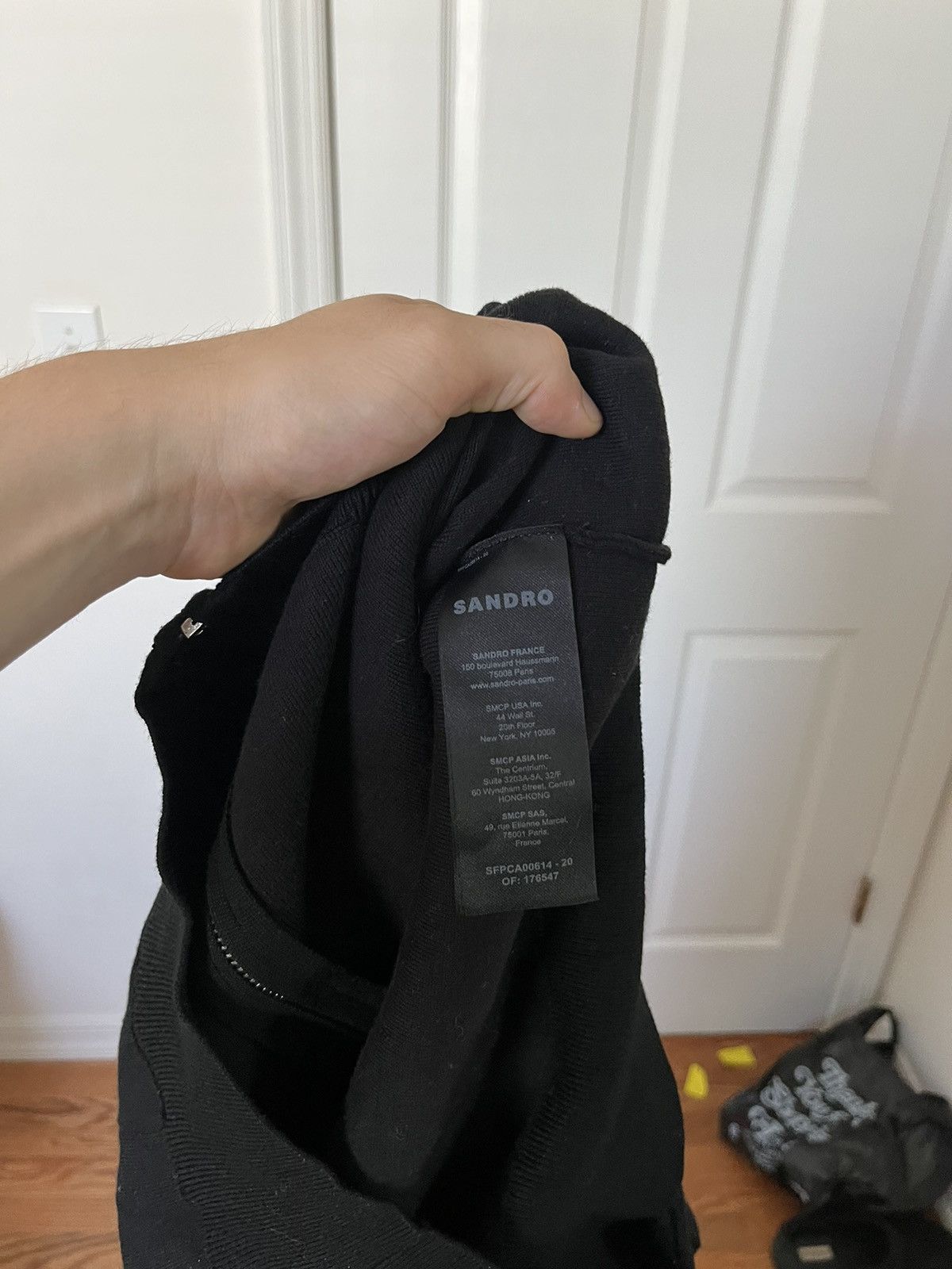 Sandro Sandro Black Zip-Up Hoodie Boston Womens size 0 Size S / US 4 / IT 40 - 4 Thumbnail