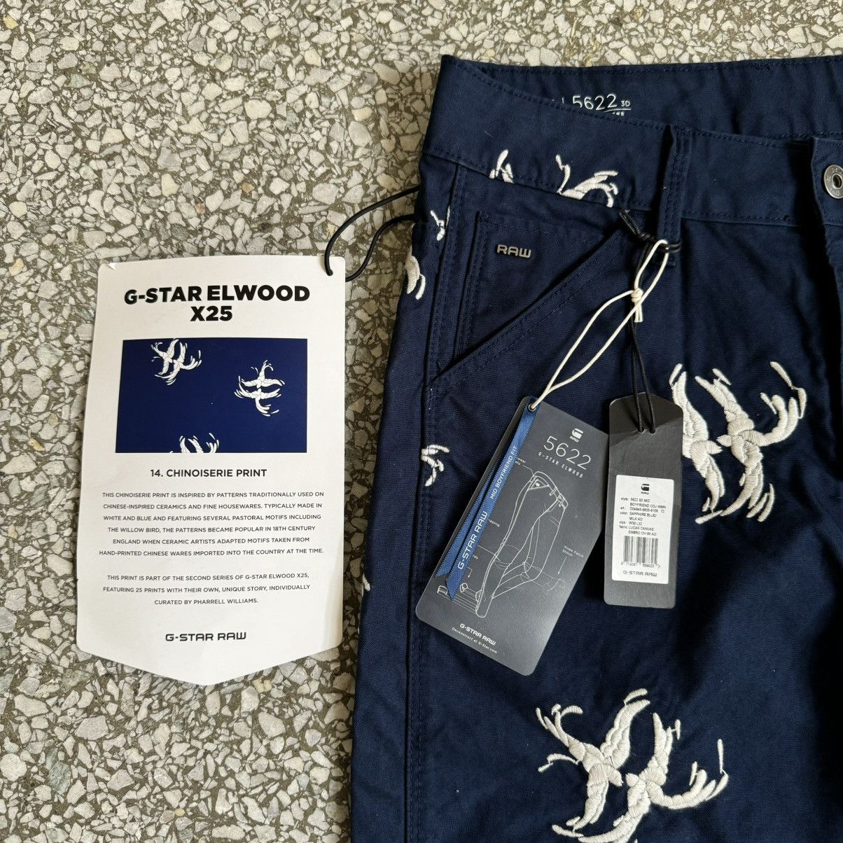 G-Star × Pharrell 2017 G-Star Raw Pharrell Williams Chinoiserie Print Jeans Size 32" / US 10 / IT 46 - 4 Thumbnail